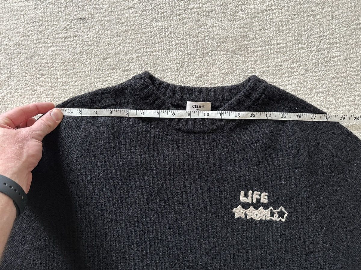 Celine FW21 Celine Teen Knight Poem Life star sweater Hedi Slimane Size US M / EU 48-50 / 2 - 10 Thumbnail