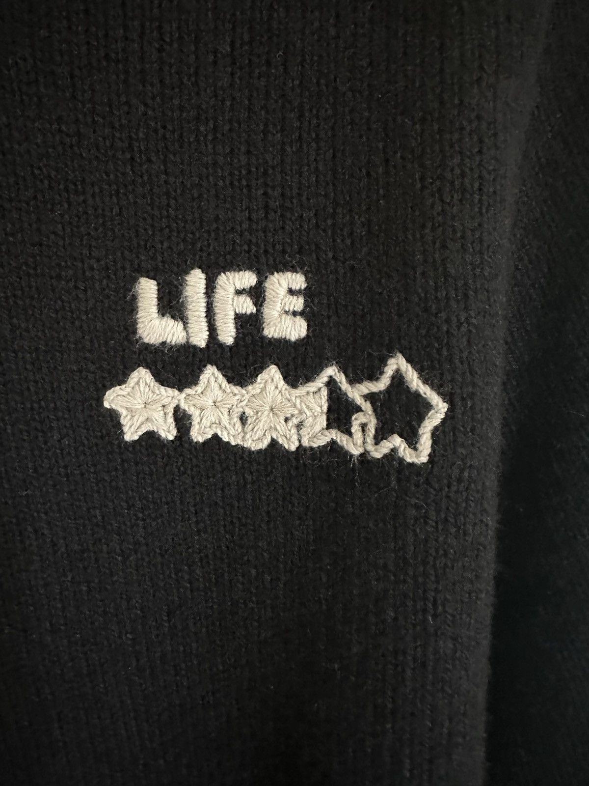 Celine FW21 Celine Teen Knight Poem Life star sweater Hedi Slimane Size US M / EU 48-50 / 2 - 6 Thumbnail