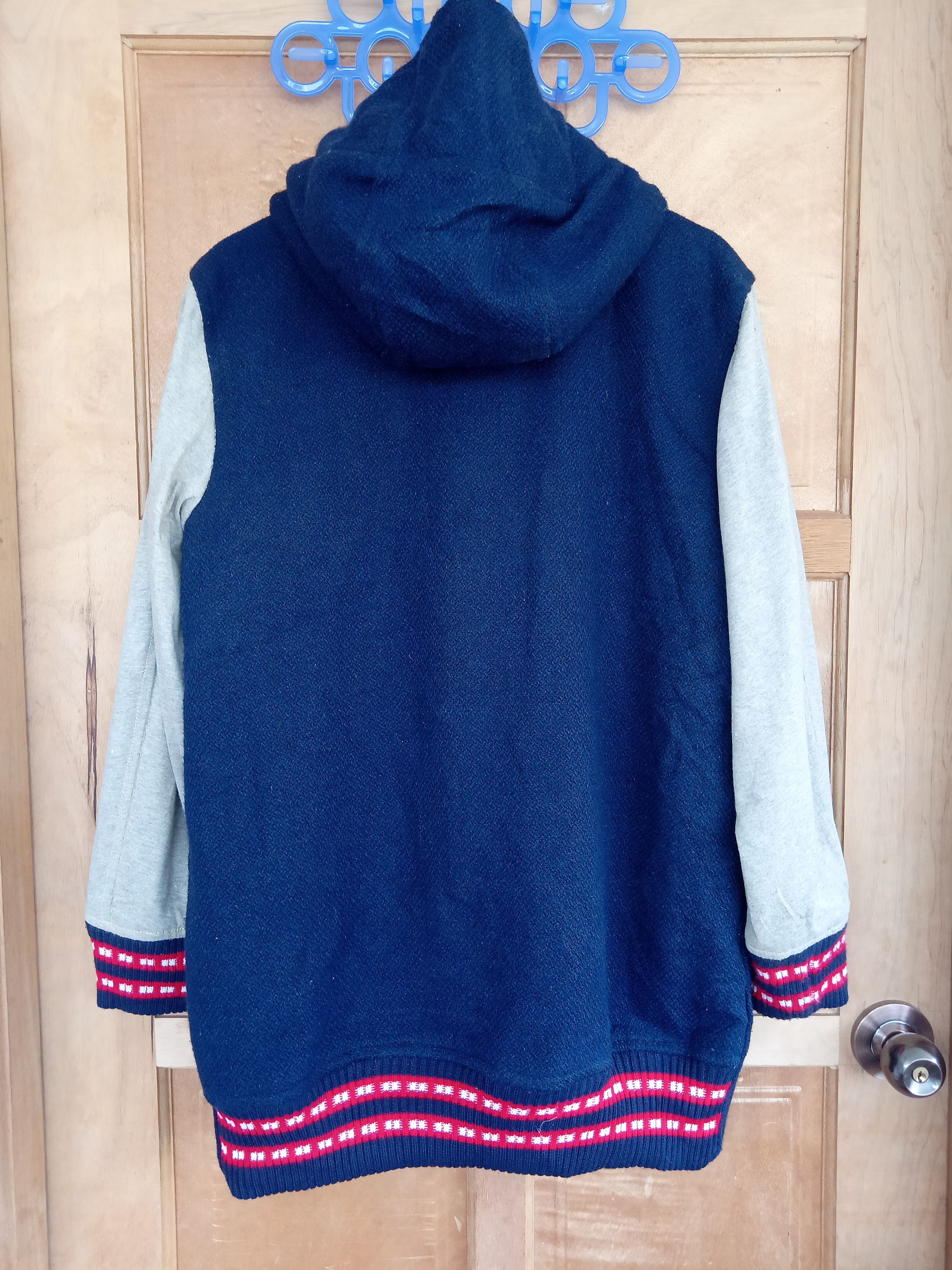 Issey Miyake × mercibeaucoup ISSEY MIYAKE WOOL HOODIE VARSITY JACKET Size US M / EU 48-50 / 2 - 5 Thumbnail