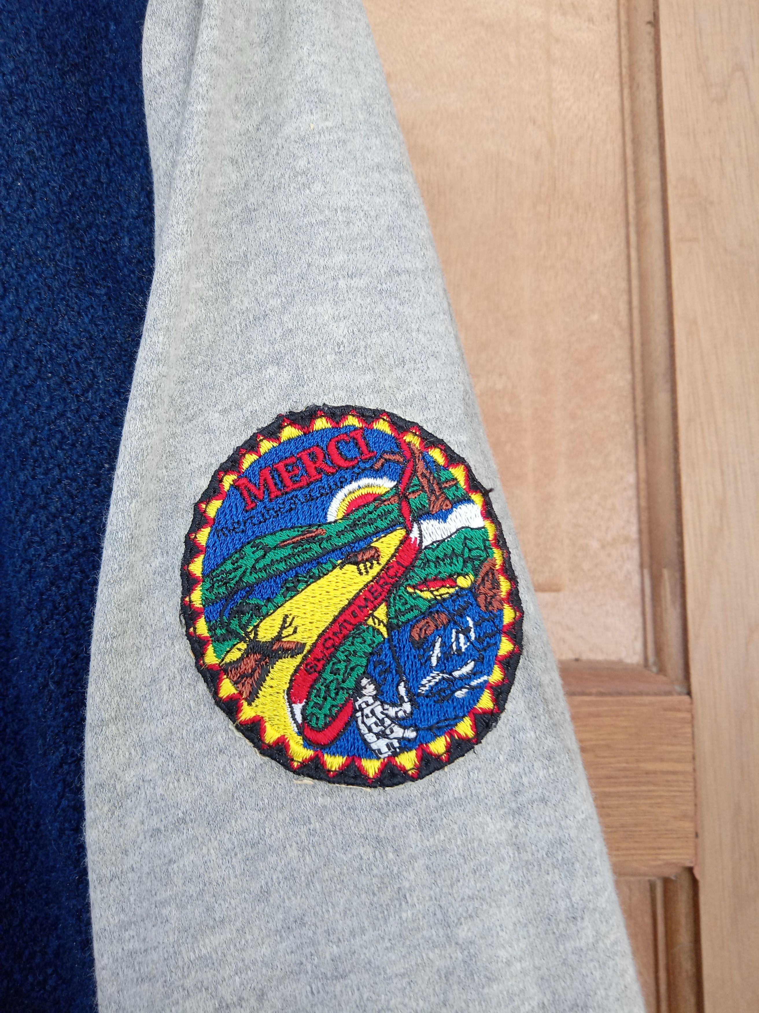 Issey Miyake × mercibeaucoup ISSEY MIYAKE WOOL HOODIE VARSITY JACKET Size US M / EU 48-50 / 2 - 7 Thumbnail