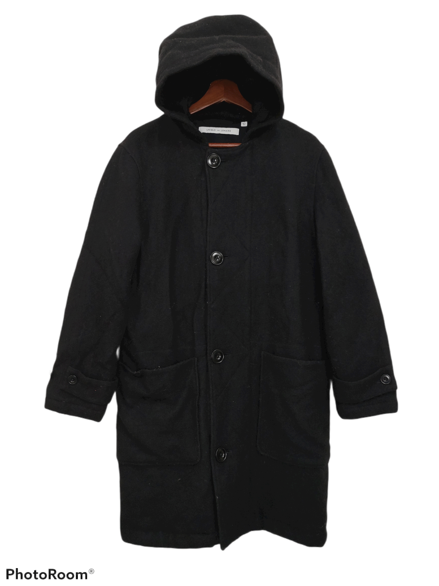 Japanese Brand × Lemaire × Uniqlo Uniqlo X Lemaire Wool Long Jacket With Hoodie Size US S / EU 44-46 / 1 - 1 Thumbnail