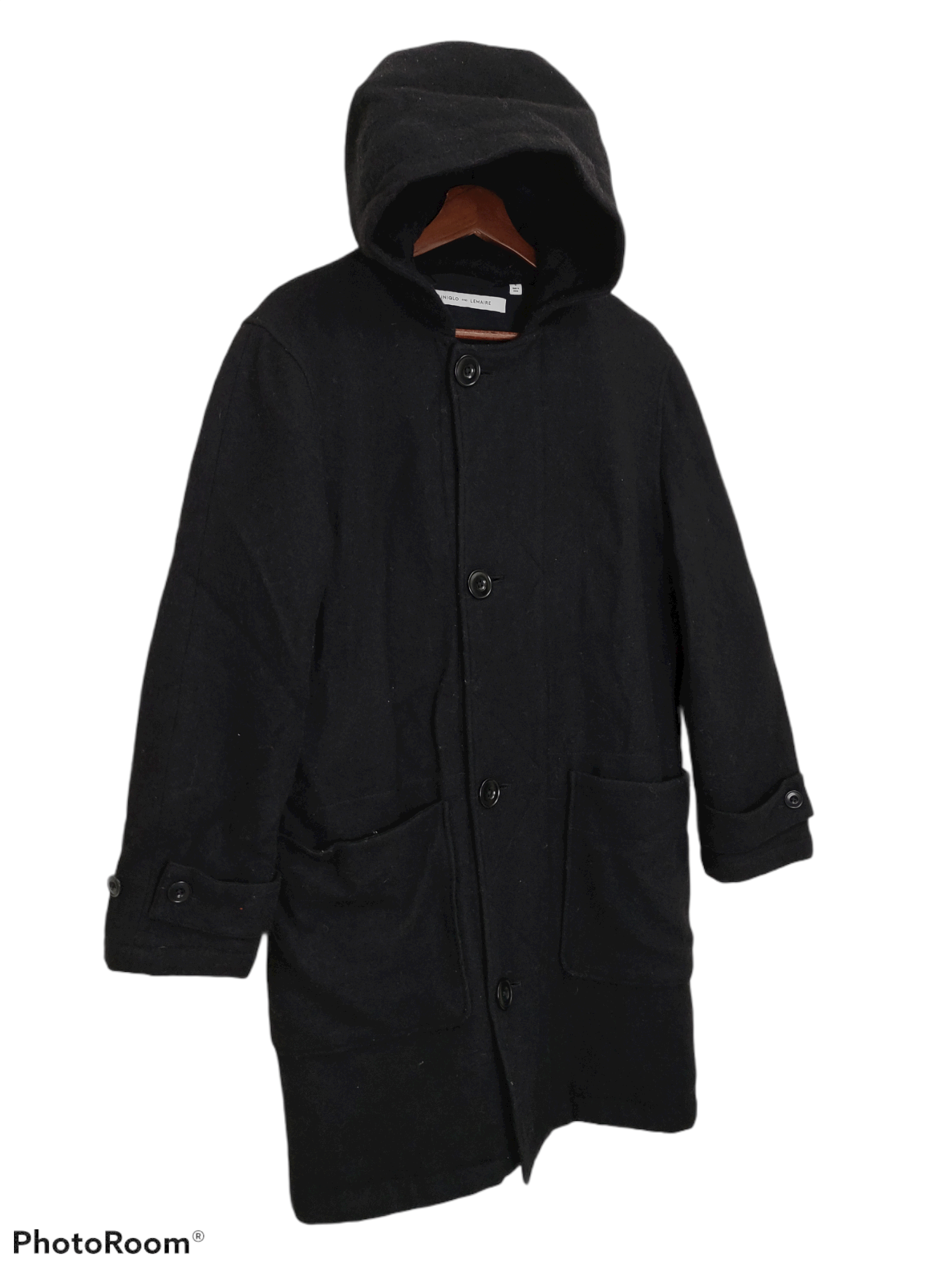 Japanese Brand × Lemaire × Uniqlo Uniqlo X Lemaire Wool Long Jacket With Hoodie Size US S / EU 44-46 / 1 - 2 Thumbnail