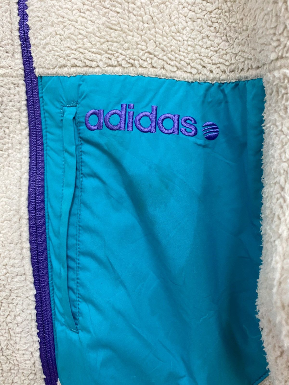 Adidas Adidas Neo Retro Deep Pile Style Fleece Jacket Size US M / EU 48-50 / 2 - 8 Thumbnail
