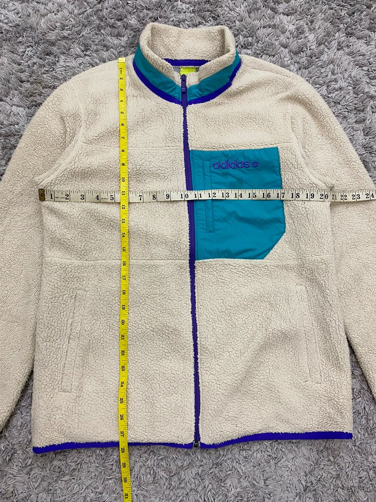 Adidas Adidas Neo Retro Deep Pile Style Fleece Jacket Size US M / EU 48-50 / 2 - 11 Thumbnail