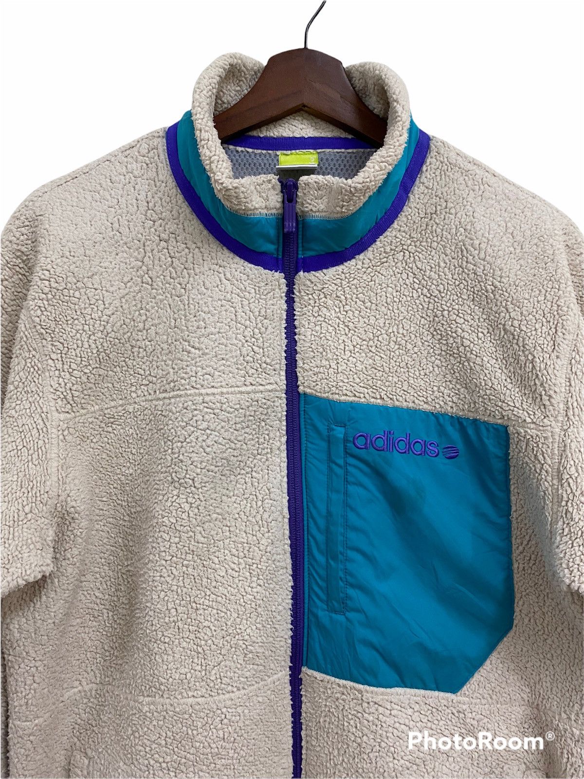 Adidas Adidas Neo Retro Deep Pile Style Fleece Jacket Size US M / EU 48-50 / 2 - 4 Thumbnail