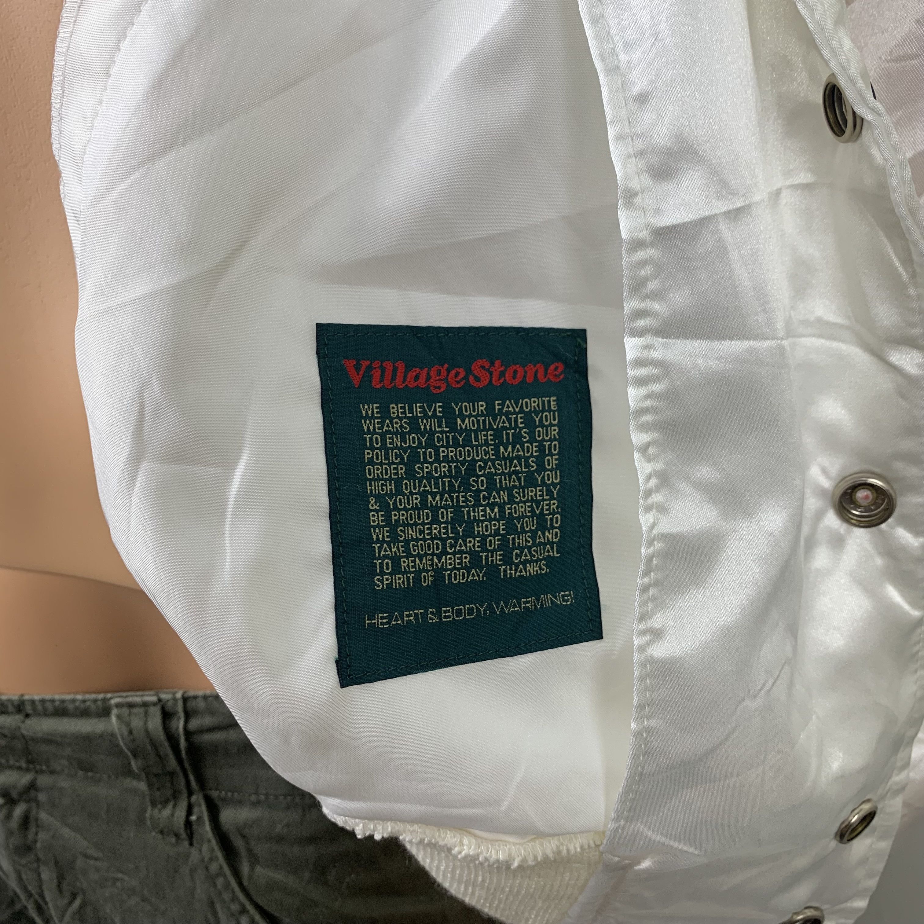 Vintage Village Stone TIME 3 Fuji Television Coach Jacket #3576-126 Size US M / EU 48-50 / 2 - 5 Thumbnail