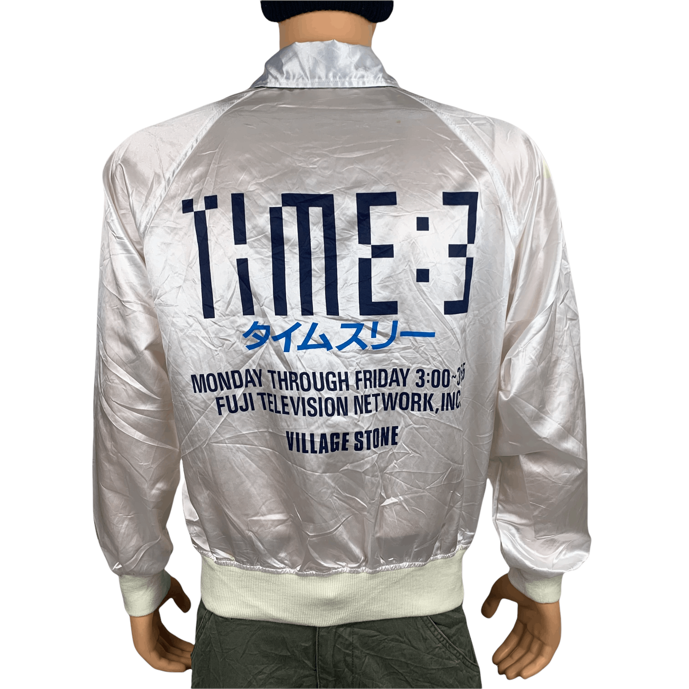 Vintage Village Stone TIME 3 Fuji Television Coach Jacket #3576-126 Size US M / EU 48-50 / 2 - 7 Thumbnail