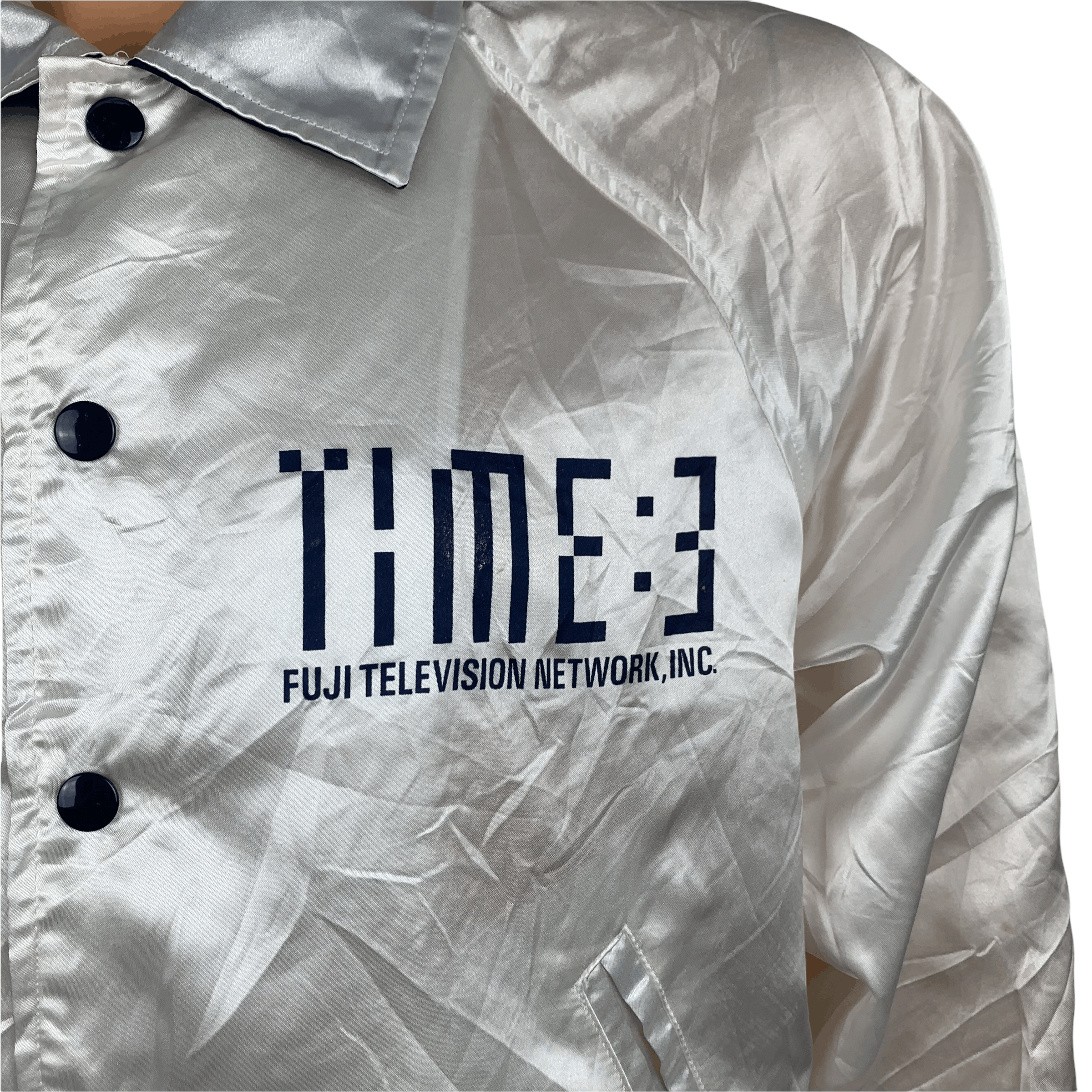 Vintage Village Stone TIME 3 Fuji Television Coach Jacket #3576-126 Size US M / EU 48-50 / 2 - 2 Thumbnail