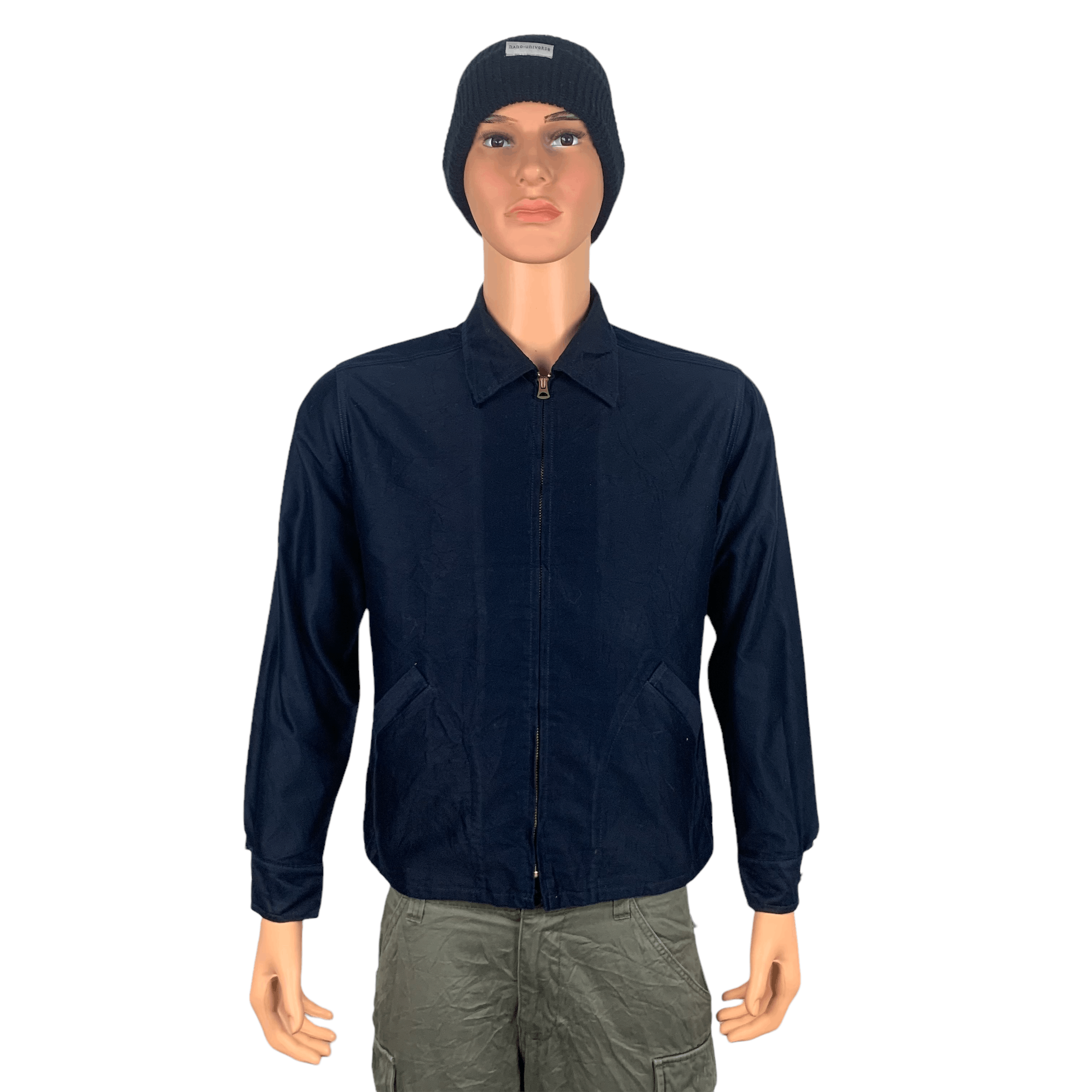 image of In God We Trust Casual Jacket 3600-126 in Navy Blue, Men's (Size Medium)