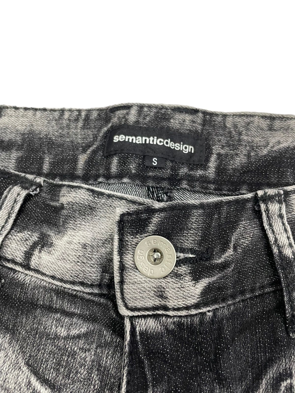 In The Attic Semantic Design Japan Twisted 3Q Punk Jeans Size US 30 / EU 46 - 4 Thumbnail