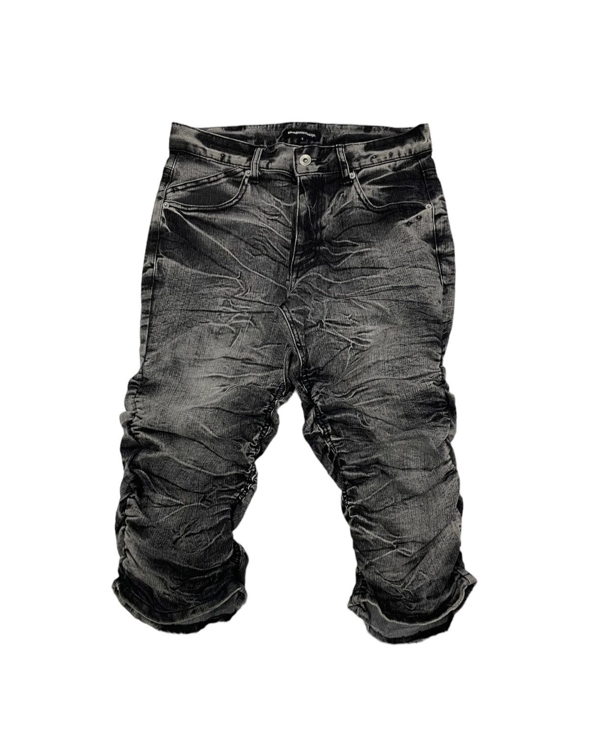 In The Attic Semantic Design Japan Twisted 3Q Punk Jeans Size US 30 / EU 46 - 2 Thumbnail