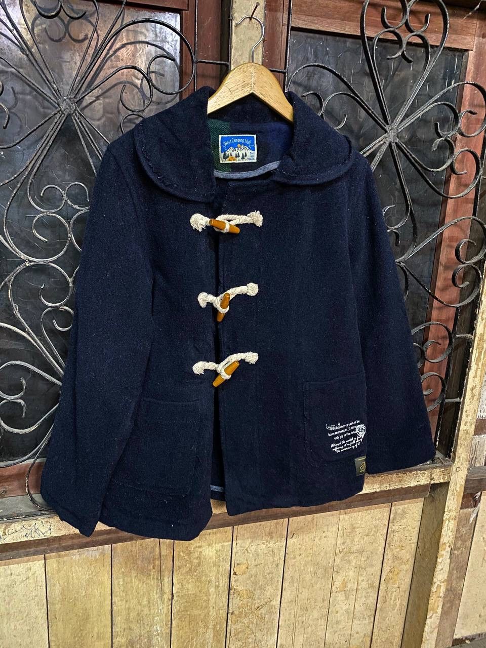 Japanese Brand Vintage Duffel Wool Coat West Camping Stuff Tent And Trails Size US S / EU 44-46 / 1 - 3 Thumbnail