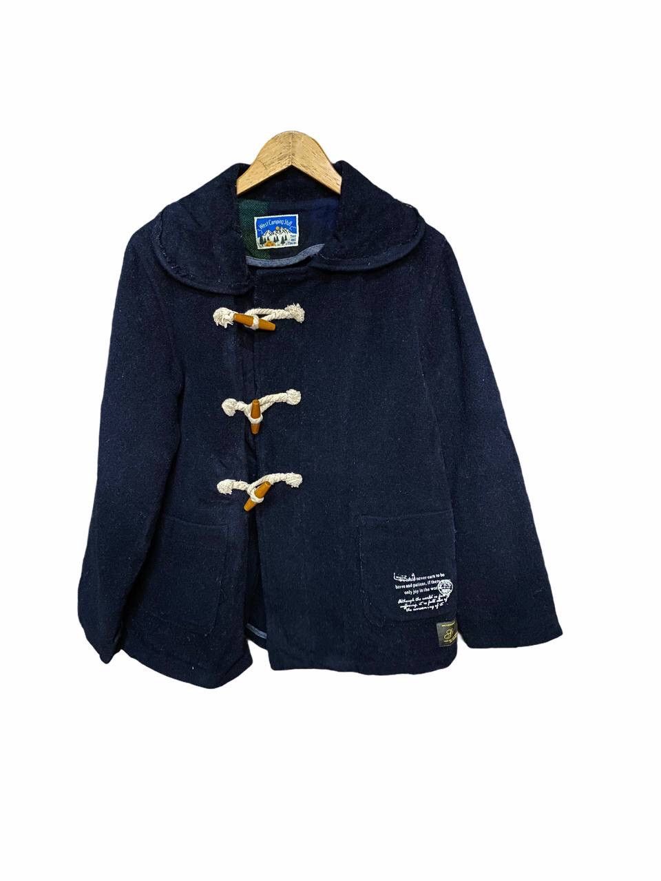 Japanese Brand Vintage Duffel Wool Coat West Camping Stuff Tent And Trails Size US S / EU 44-46 / 1 - 1 Thumbnail