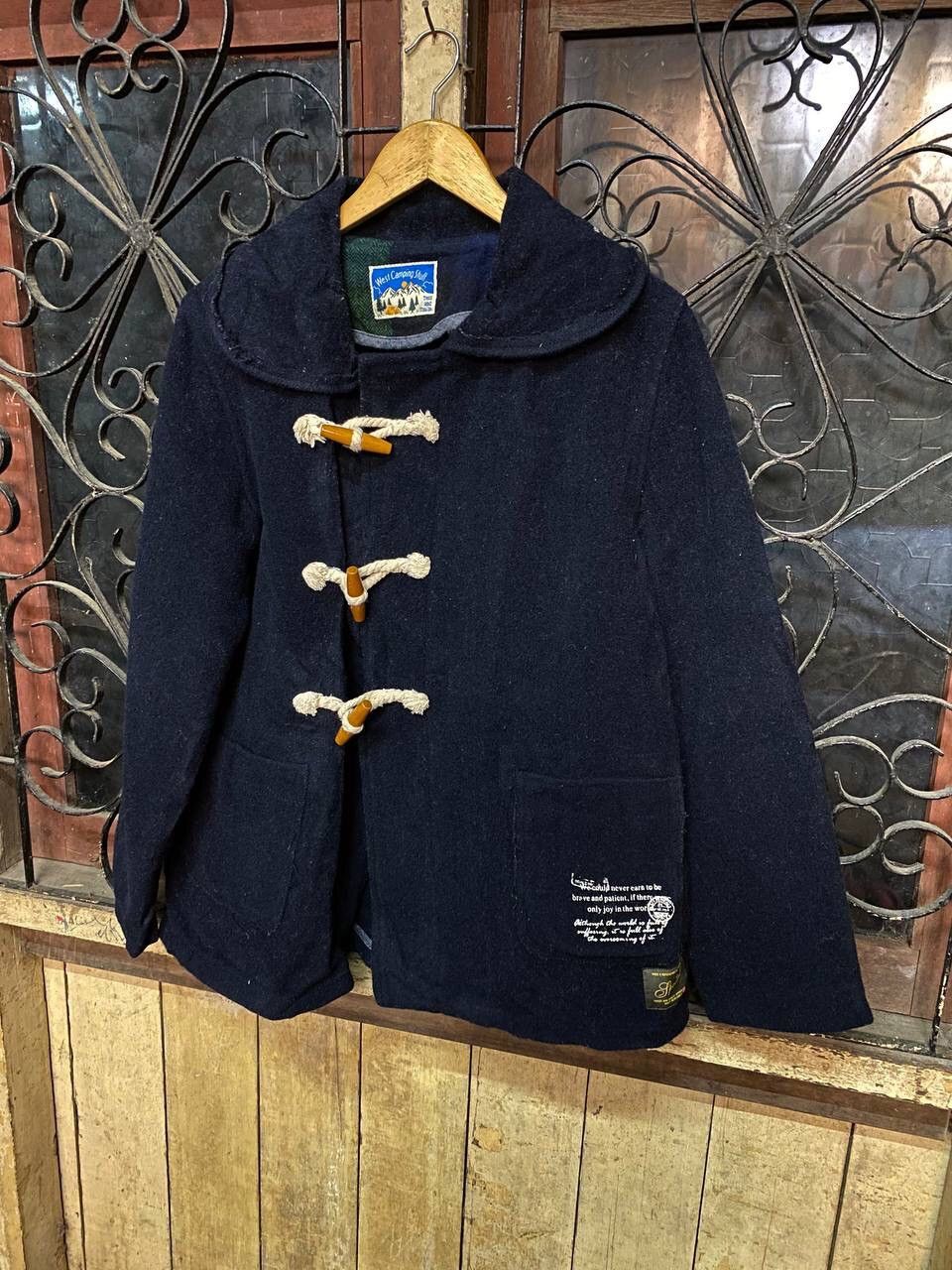 Japanese Brand Vintage Duffel Wool Coat West Camping Stuff Tent And Trails Size US S / EU 44-46 / 1 - 4 Thumbnail