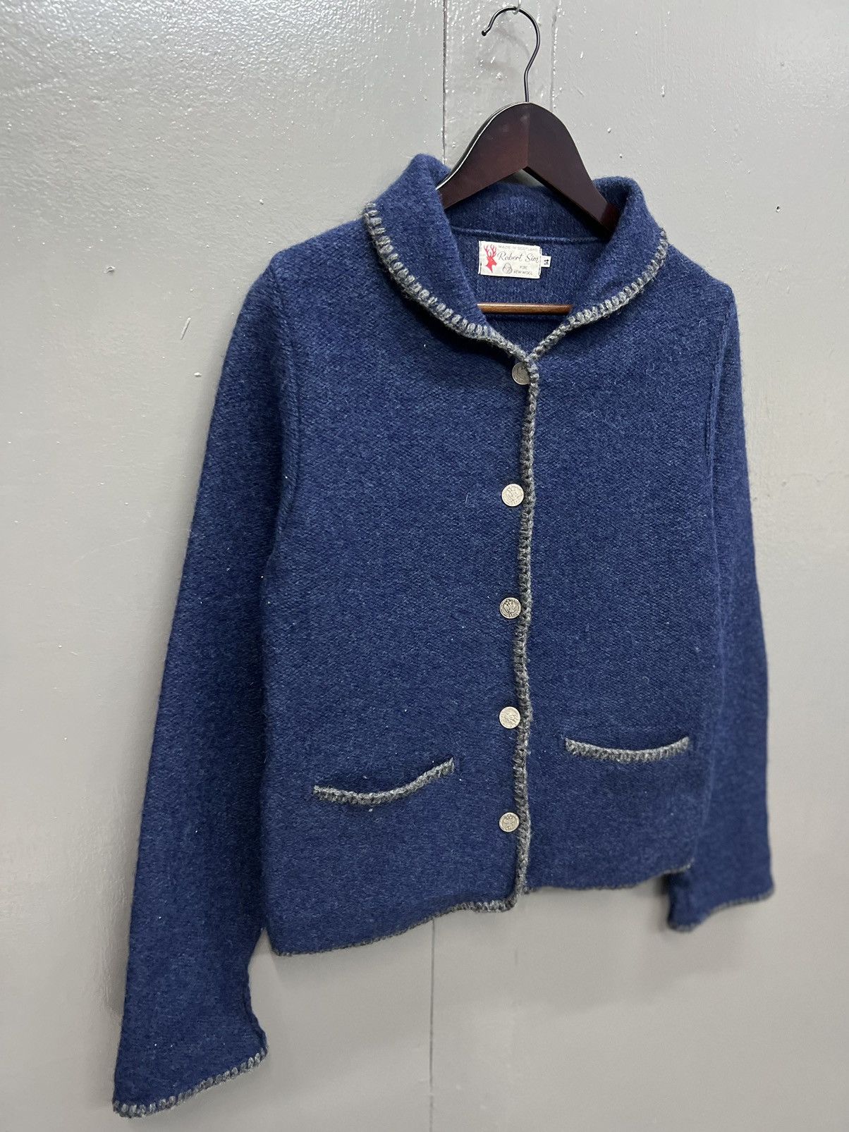Vintage VINTAGE🔥 ROBERT SIM PURE NEW WOOL JACKET Size US M / EU 48-50 / 2 - 2 Thumbnail