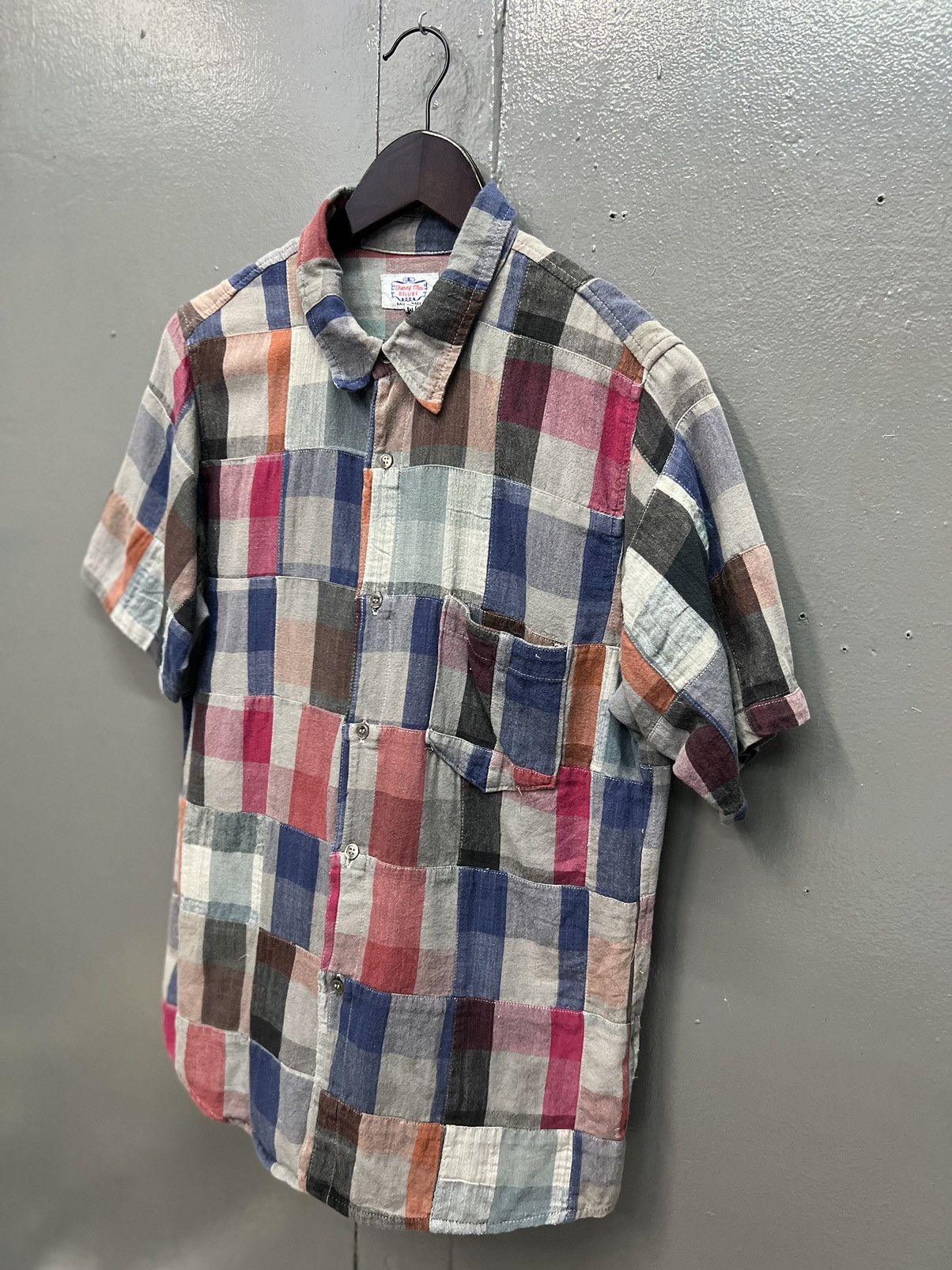 DELUXE VINTAGE DELUXE PATCHWORK BUTTON UP SHIRT SHORTSLEEVE Size US M / EU 48-50 / 2 - 3 Thumbnail