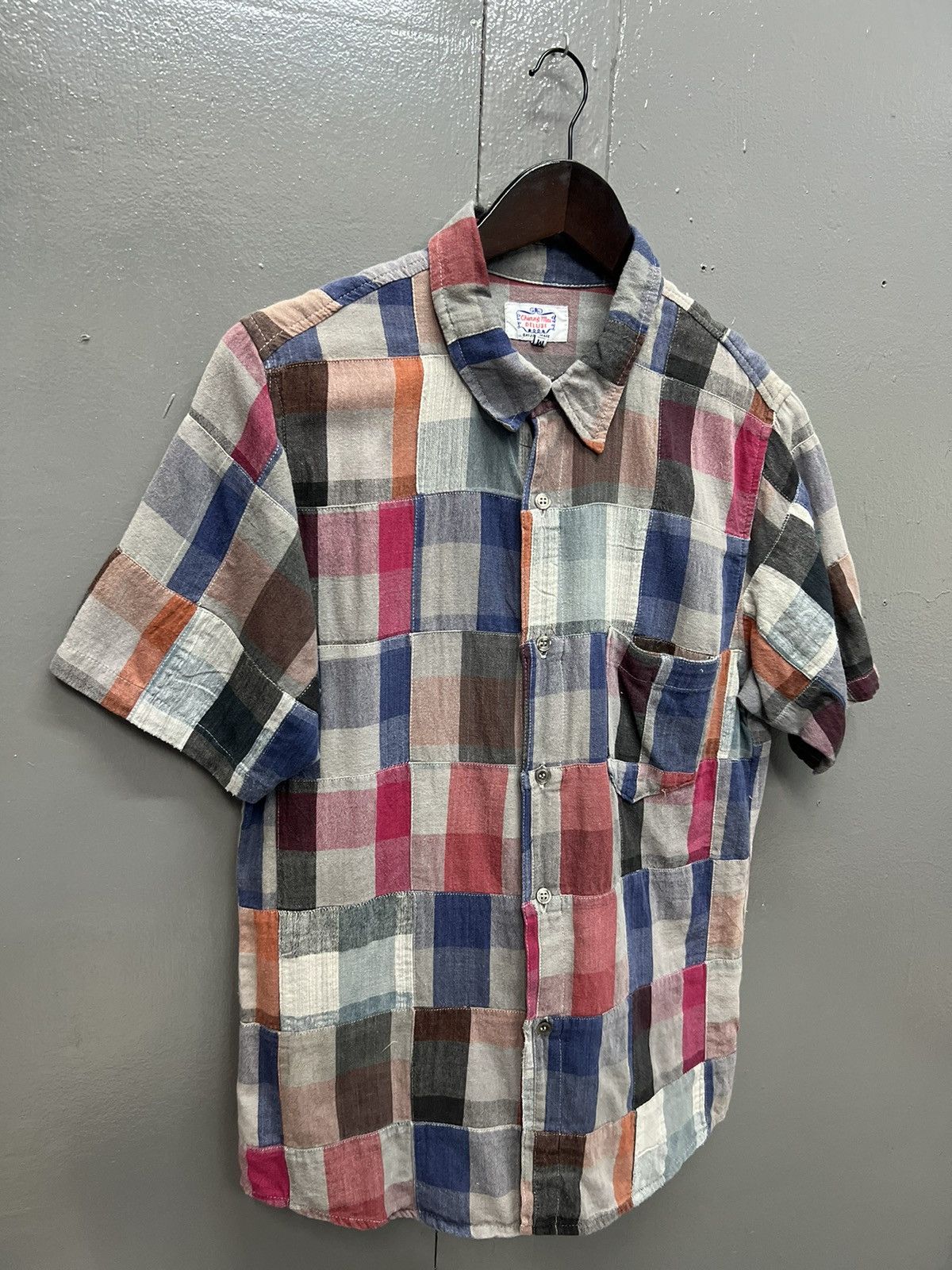 DELUXE VINTAGE DELUXE PATCHWORK BUTTON UP SHIRT SHORTSLEEVE Size US M / EU 48-50 / 2 - 2 Thumbnail