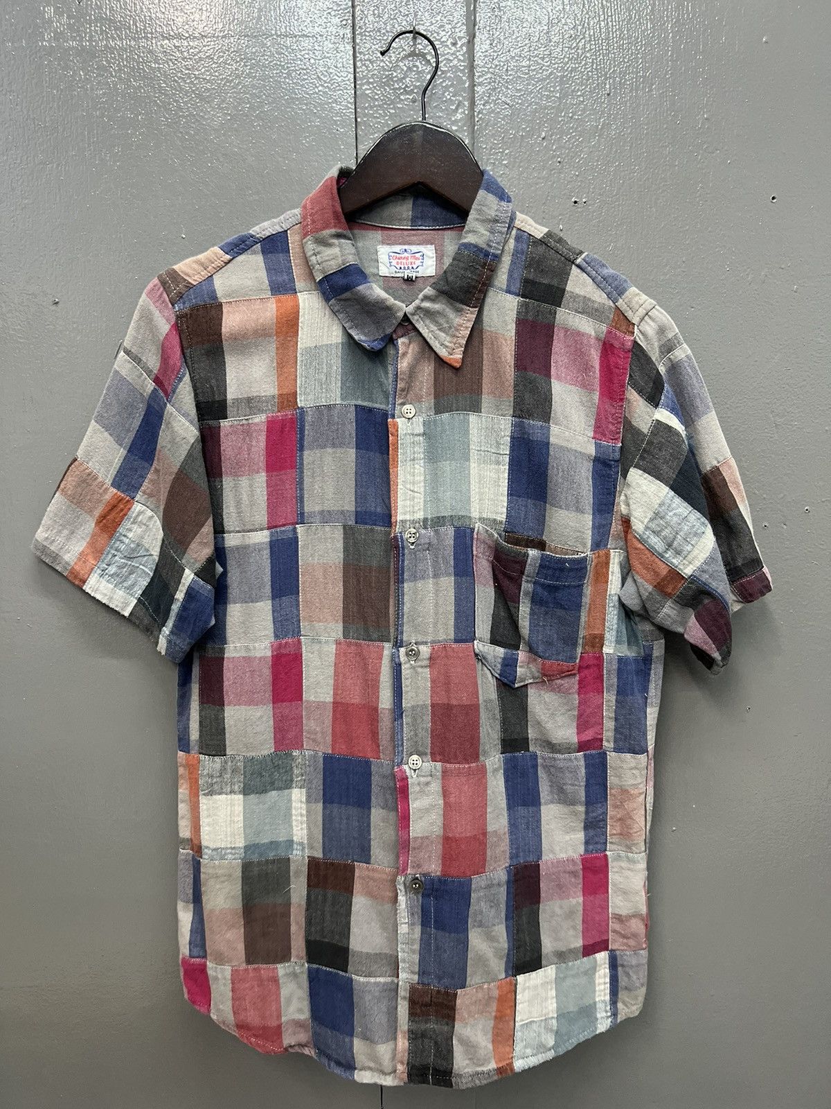 DELUXE VINTAGE DELUXE PATCHWORK BUTTON UP SHIRT SHORTSLEEVE Size US M / EU 48-50 / 2 - 1 Thumbnail