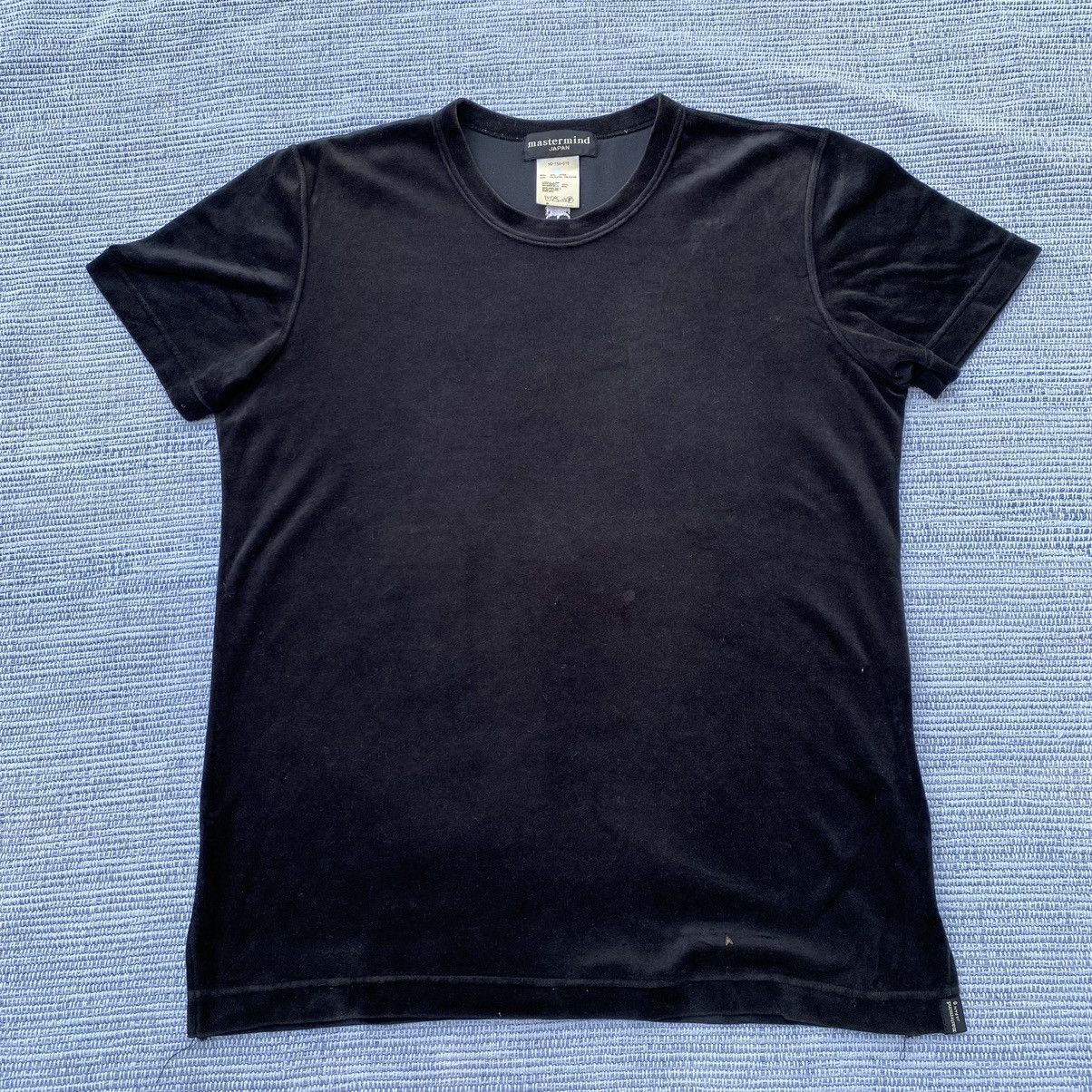image of Mastermind Japan Velvet Tshirt Love & Peace in Black, Men's (Size Medium)