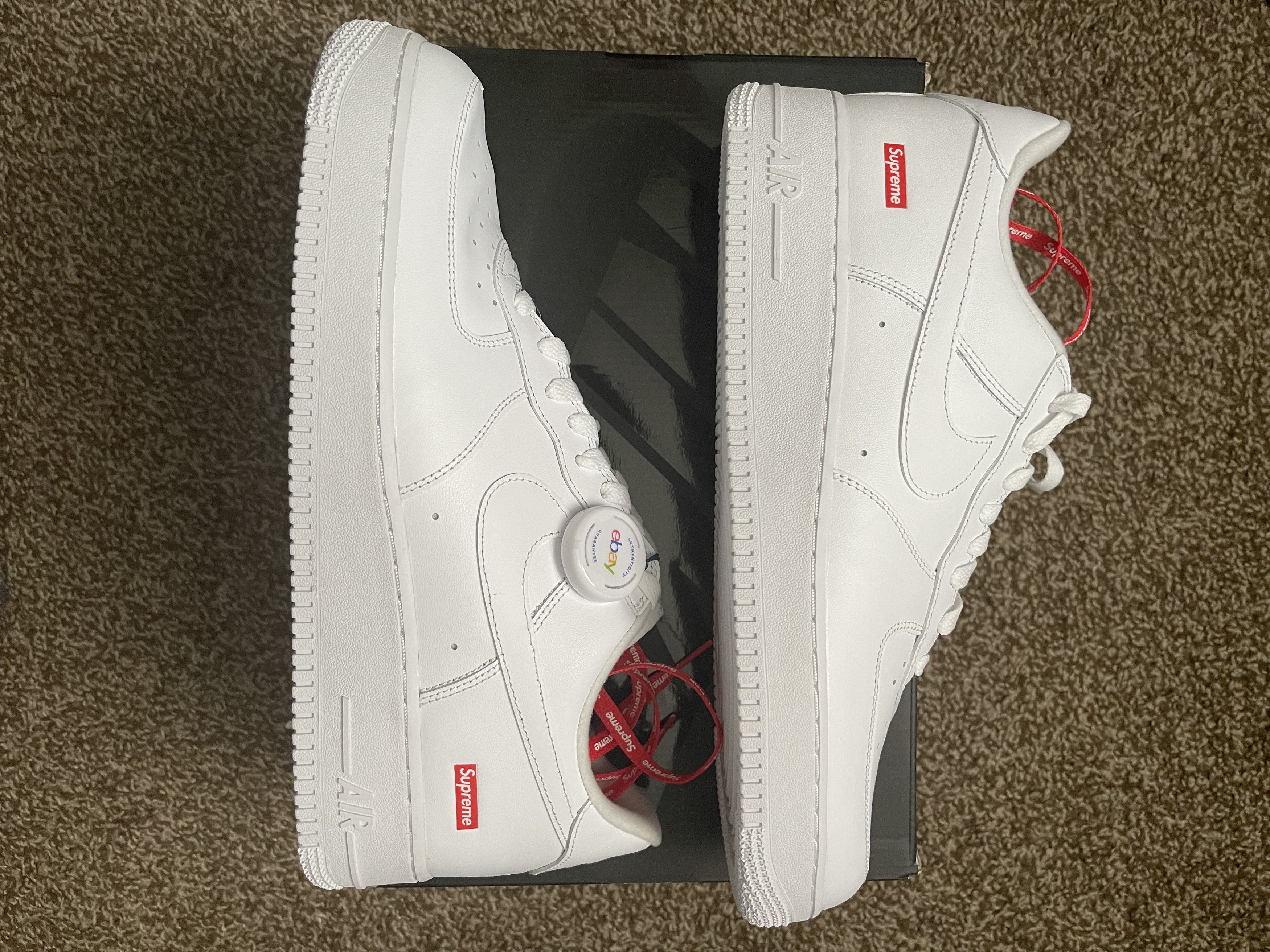 Supreme *New* Supreme x Nike Air Force 1 Low White | Grailed