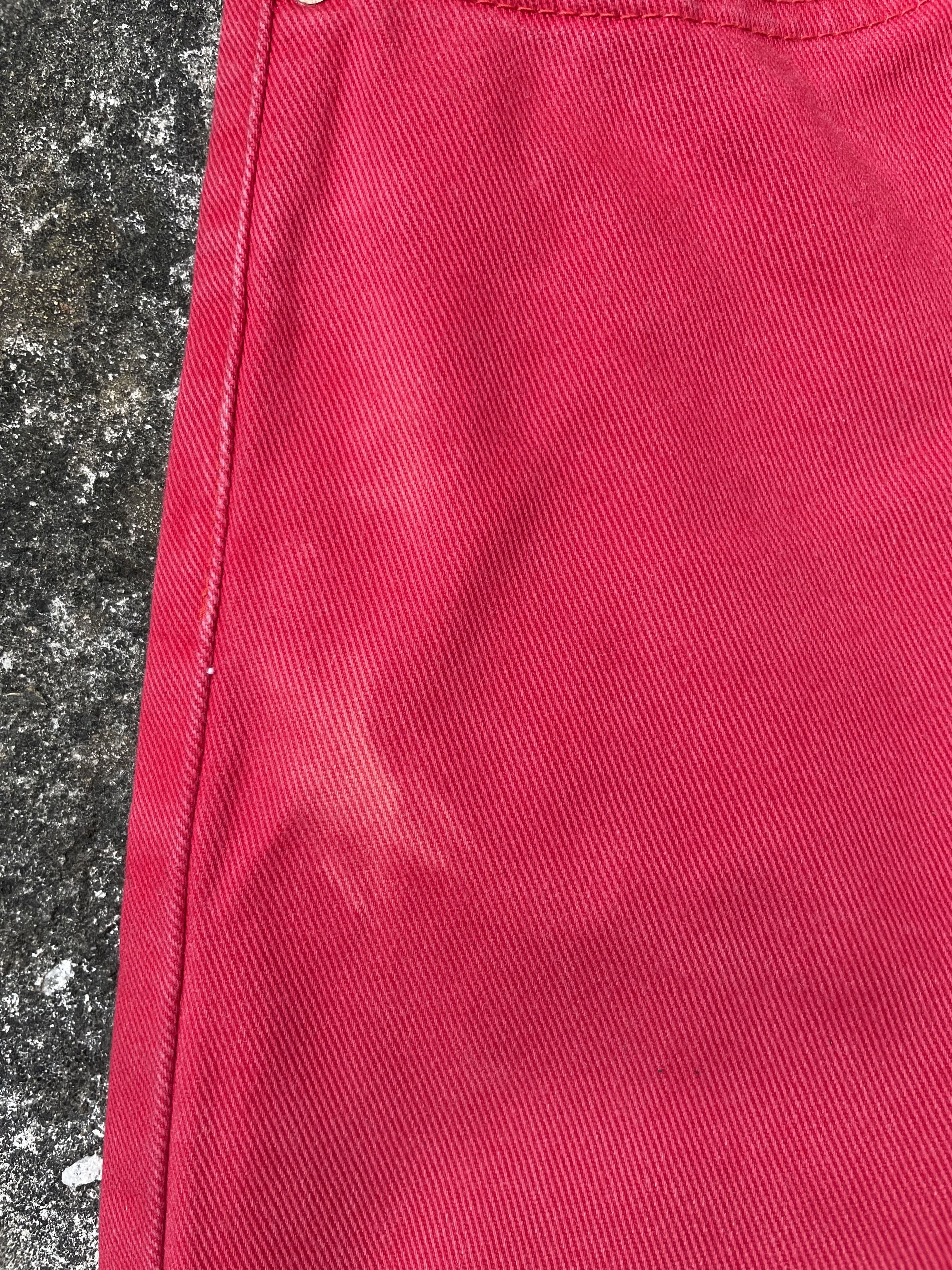 Levi's × Vintage Bleach Faded Red Levi's 517 Bootcut Jeans Size US 30 / EU 46 - 7 Thumbnail