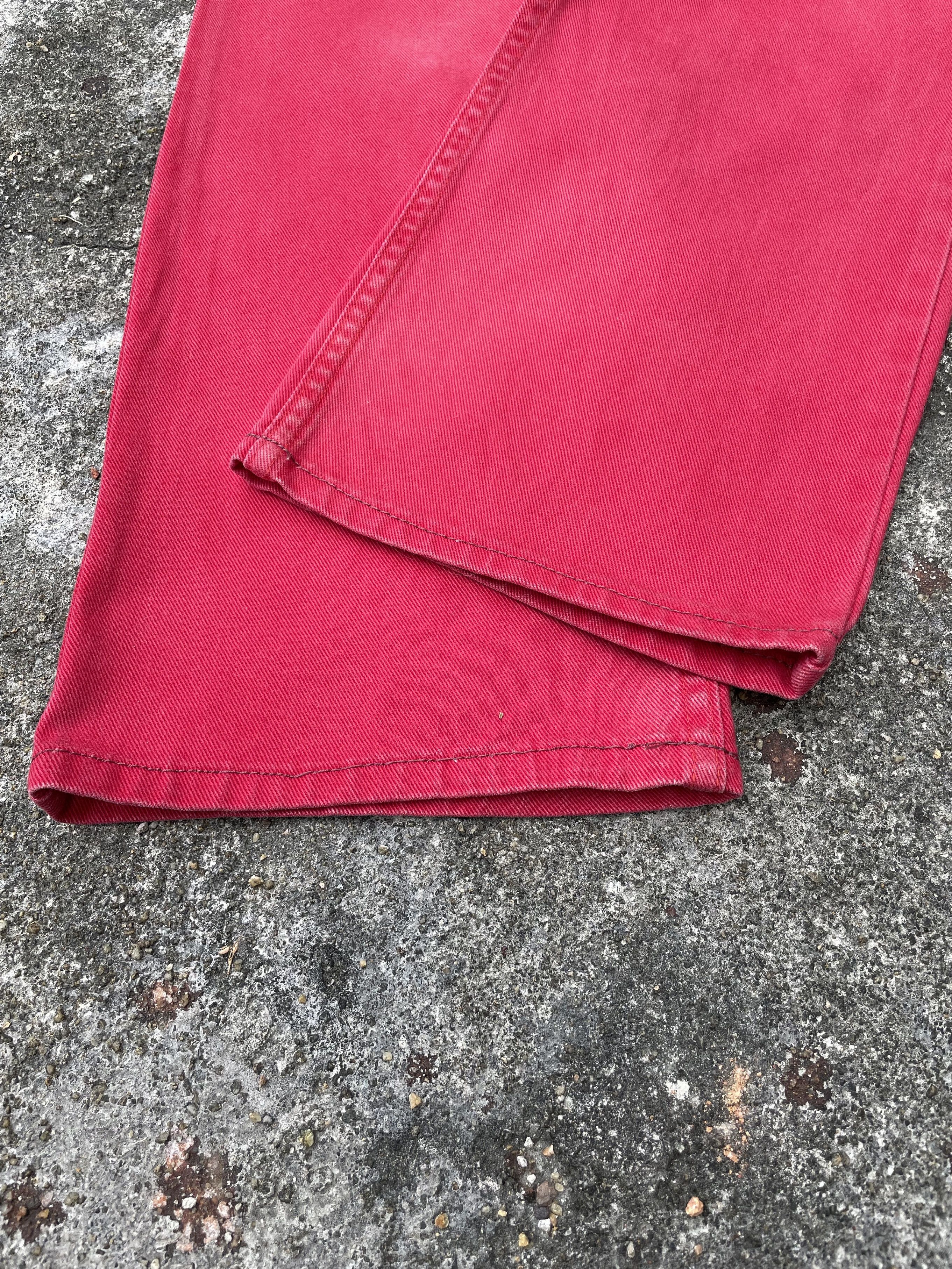 Levi's × Vintage Bleach Faded Red Levi's 517 Bootcut Jeans Size US 30 / EU 46 - 9 Thumbnail