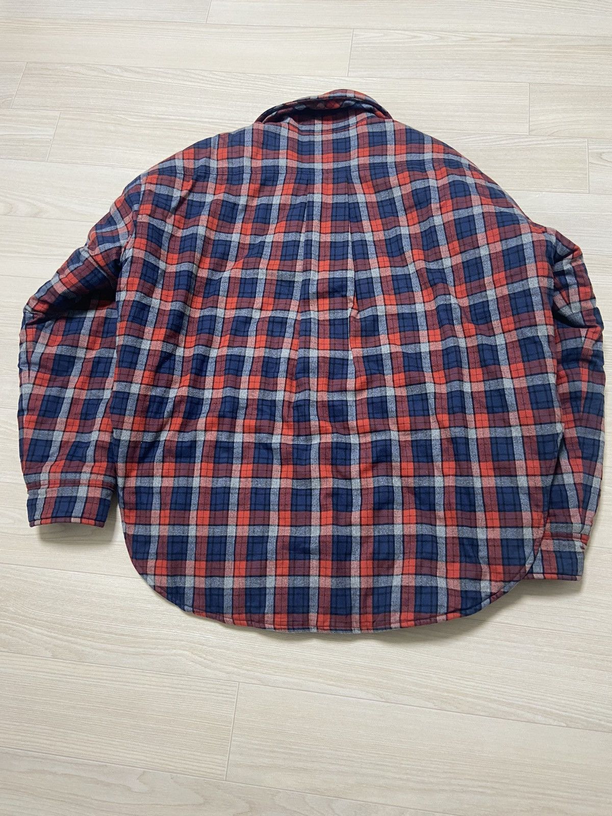 Balenciaga 46 Balenciaga 17FW quilted flannel shirt padded jacket Size US S / EU 44-46 / 1 - 2 Thumbnail