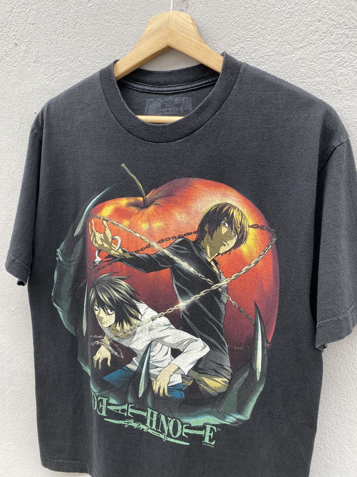 Japanese Brand Vintage Rare Anime DEATH NOTE “Kira & L” Overprint Graphic Size US M / EU 48-50 / 2 - 10 Thumbnail