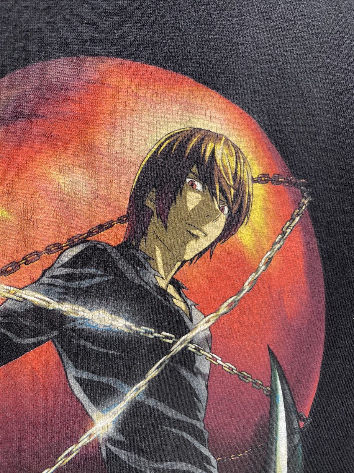 Japanese Brand Vintage Rare Anime DEATH NOTE “Kira & L” Overprint Graphic Size US M / EU 48-50 / 2 - 3 Thumbnail