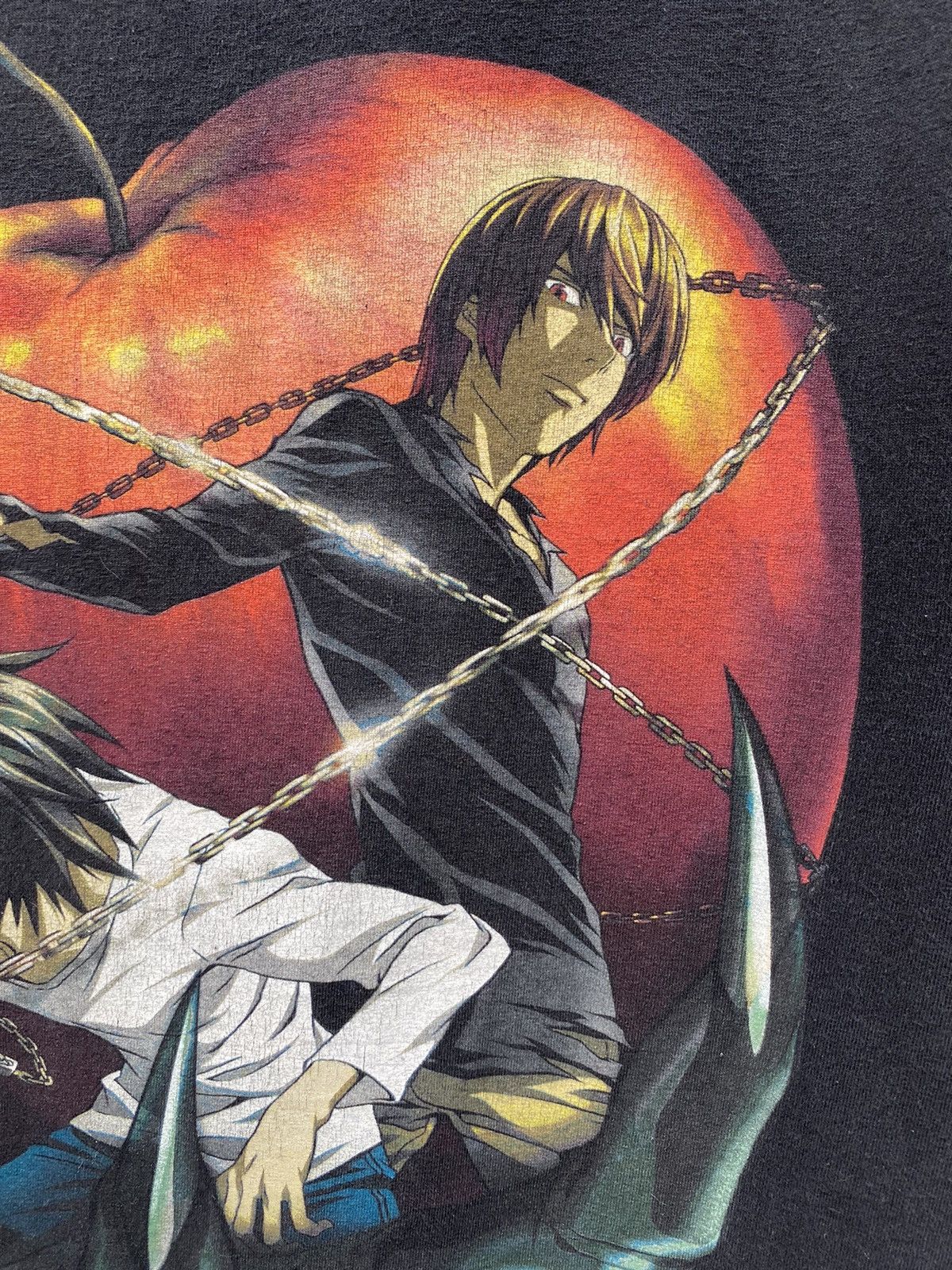 Japanese Brand Vintage Rare Anime DEATH NOTE “Kira & L” Overprint Graphic Size US M / EU 48-50 / 2 - 8 Thumbnail