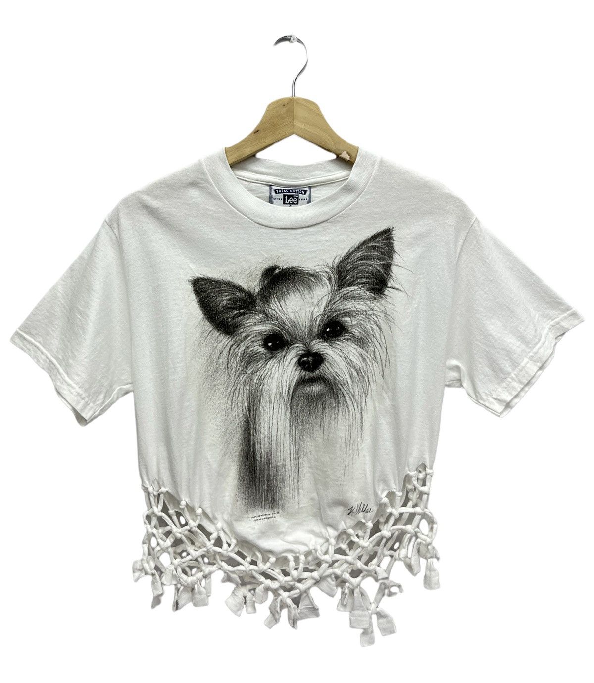 Designer × Lee × Vintage Vintage LEE x DESIGNER Cotton Crop Top Shirt Made IN USA Size S / US 4 / IT 40 - 1 Thumbnail