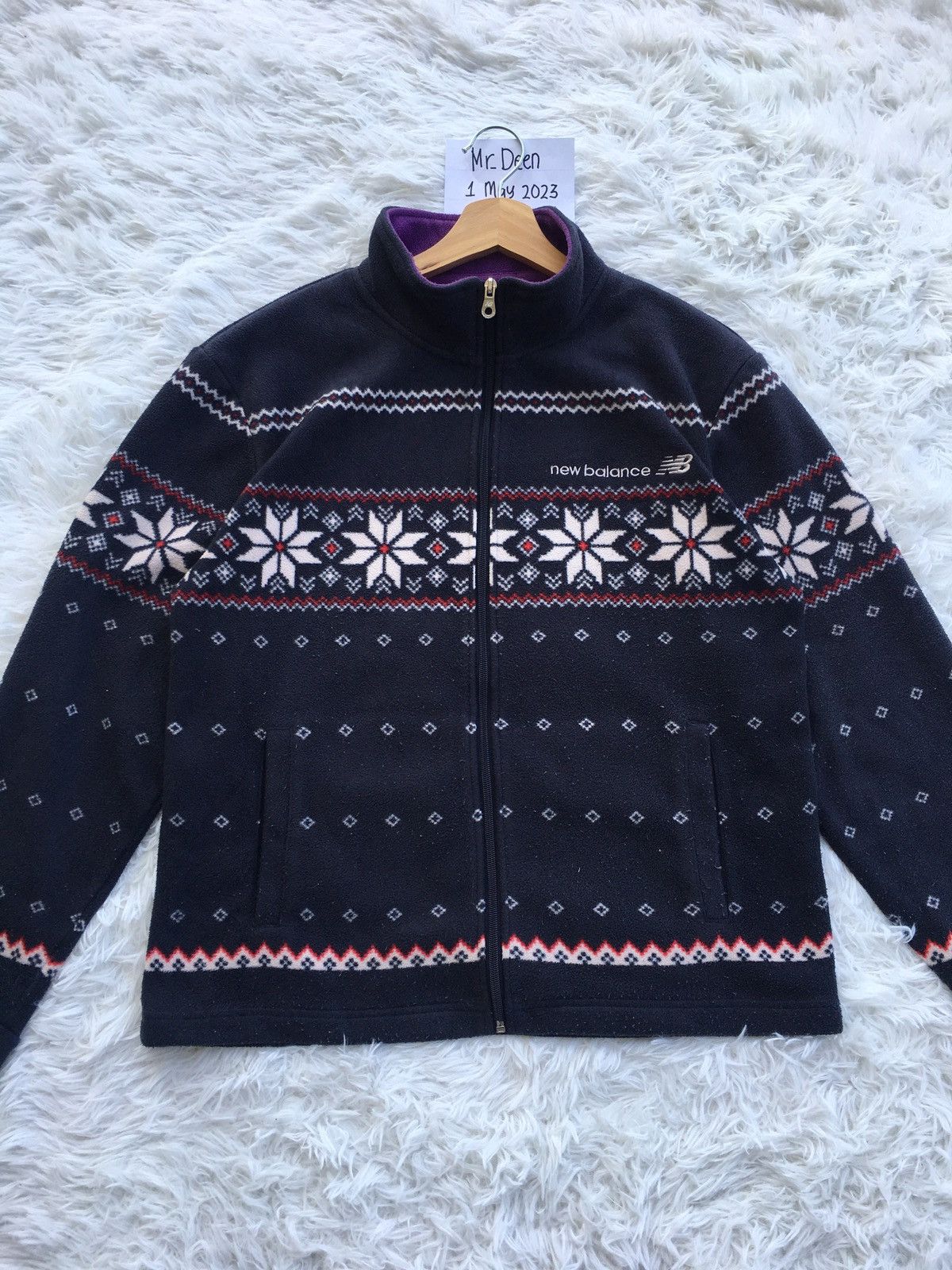 New Balance Vintage New Balance Fleece Sweater Size US M / EU 48-50 / 2 - 2 Thumbnail