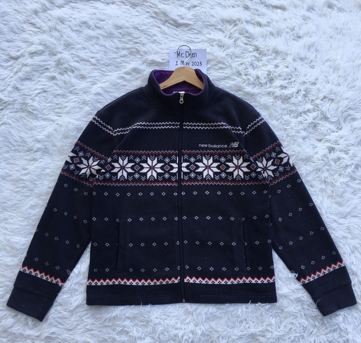 New Balance Vintage New Balance Fleece Sweater Size US M / EU 48-50 / 2 - 1 Thumbnail