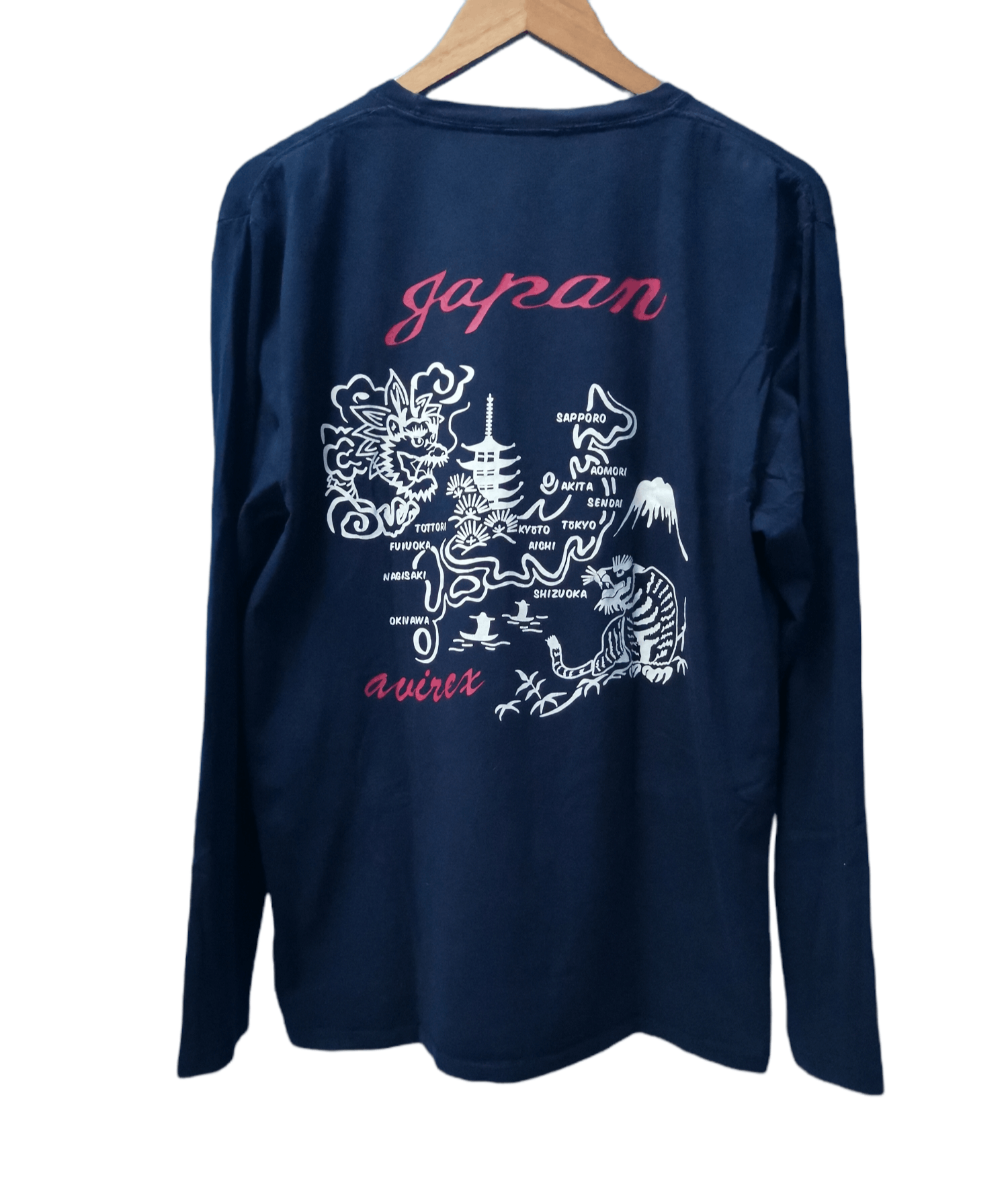 Avirex Avirex Japan Sukajan Dragon Tee Long Sleeve Rare SpellOut Size US XL / EU 56 / 4 - 3 Thumbnail