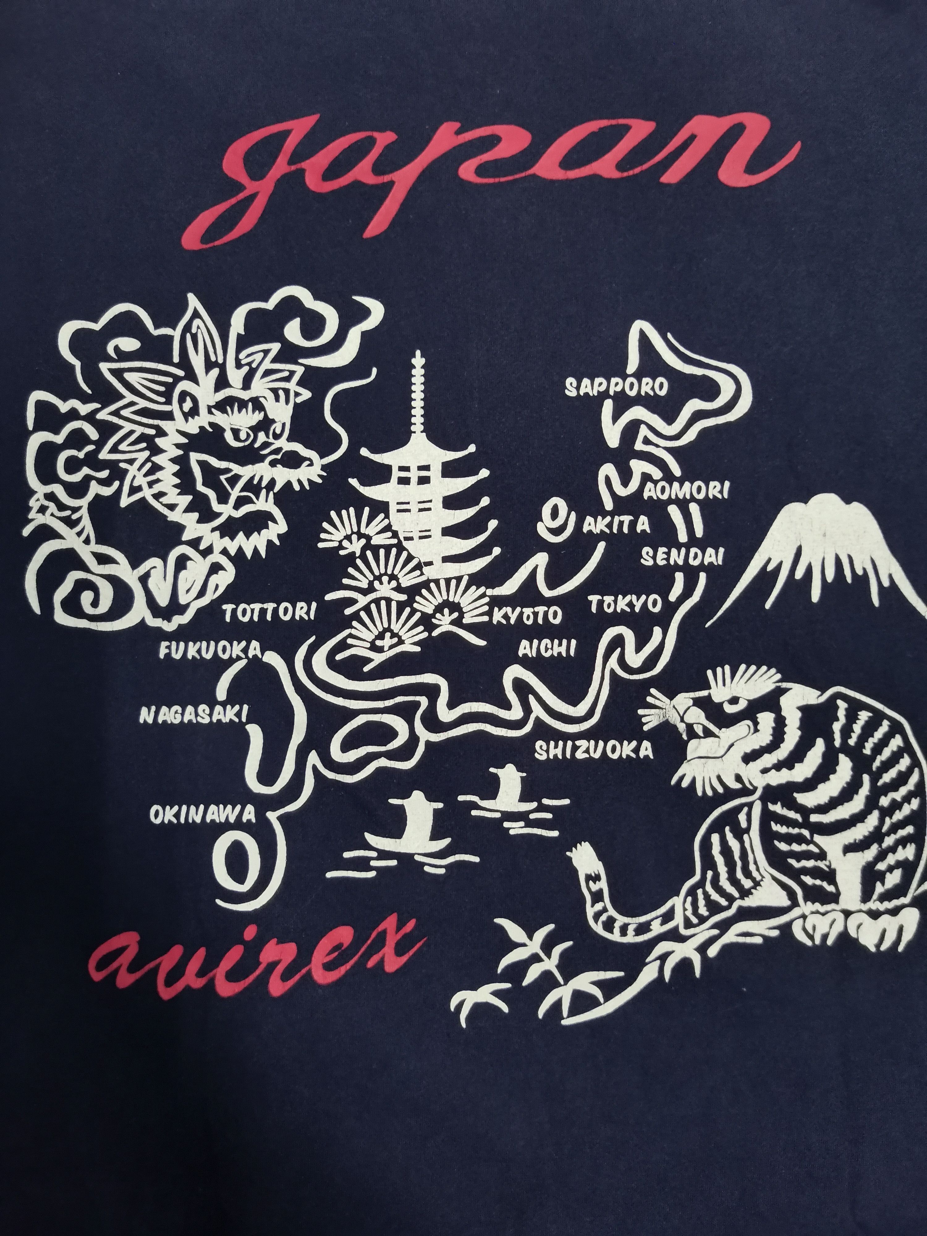 Avirex Avirex Japan Sukajan Dragon Tee Long Sleeve Rare SpellOut Size US XL / EU 56 / 4 - 1 Thumbnail
