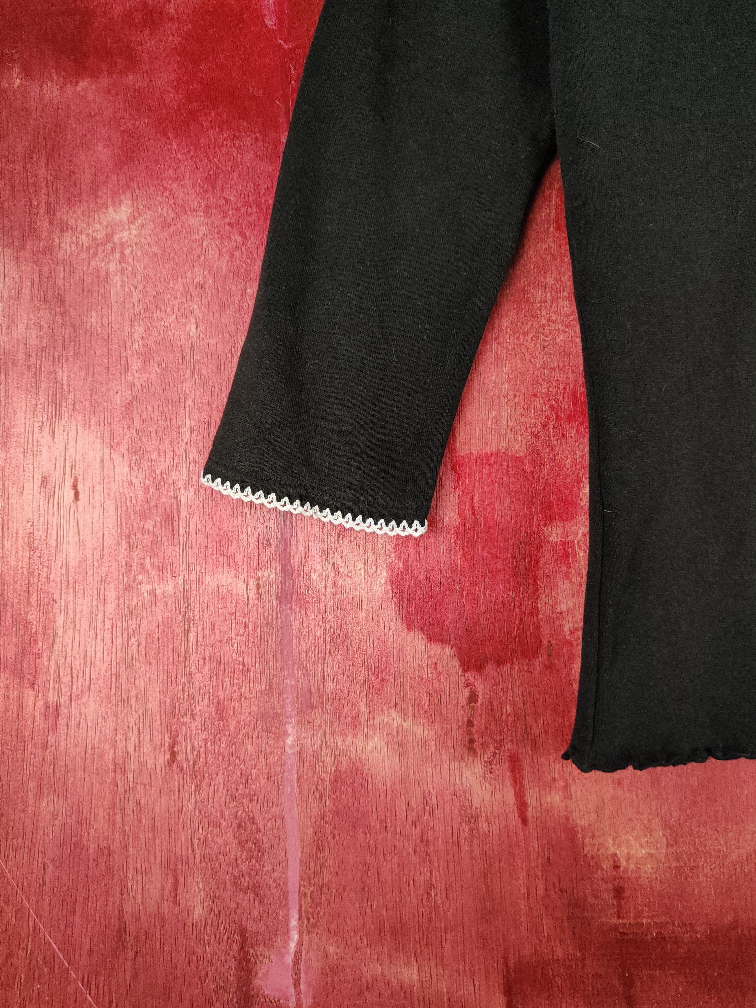 Japanese Brand On-three-B Black Cardigan #S902 Size XS / US 0-2 / IT 36-38 - 4 Thumbnail