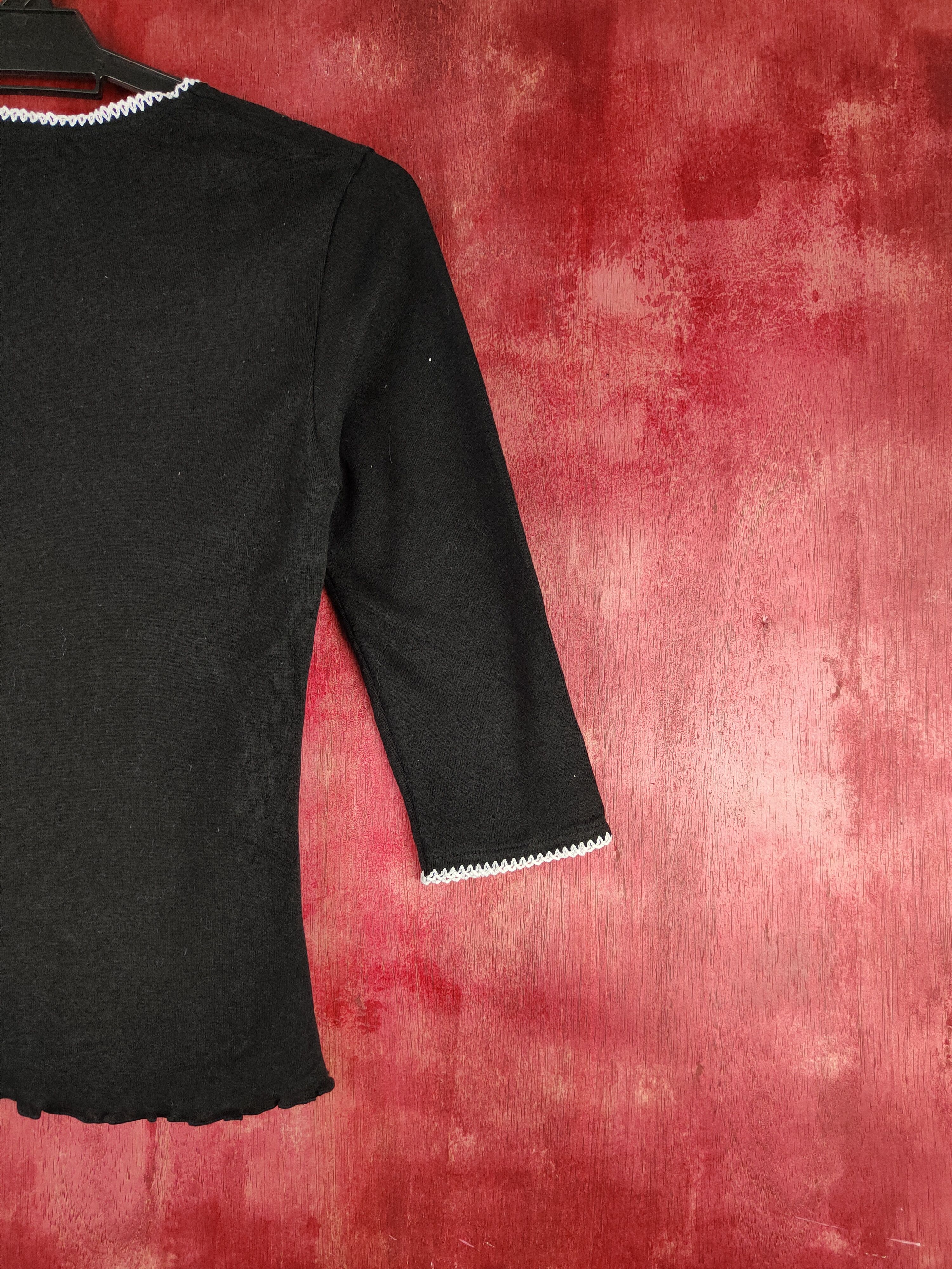 Japanese Brand On-three-B Black Cardigan #S902 Size XS / US 0-2 / IT 36-38 - 9 Thumbnail