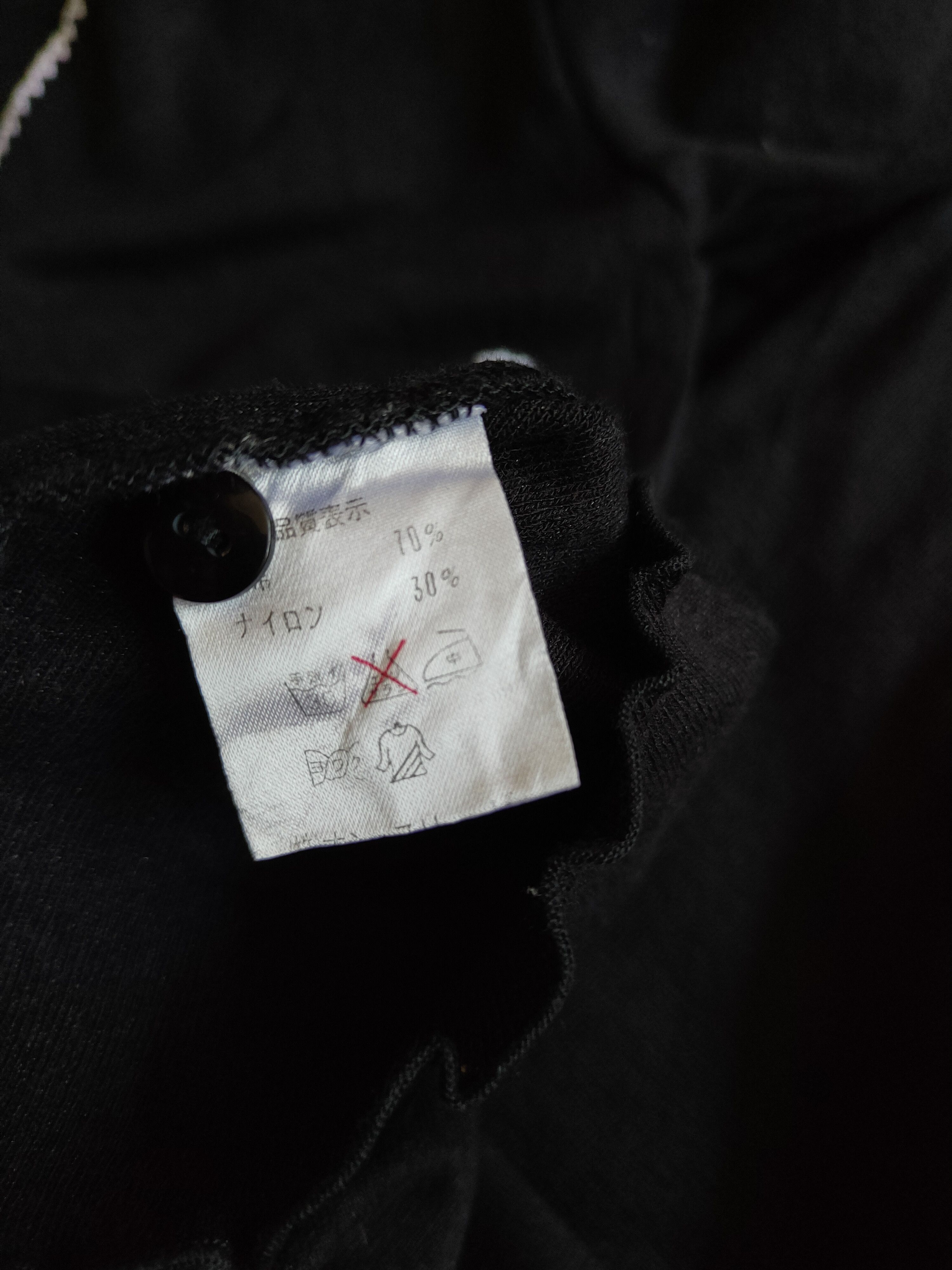Japanese Brand On-three-B Black Cardigan #S902 Size XS / US 0-2 / IT 36-38 - 10 Thumbnail