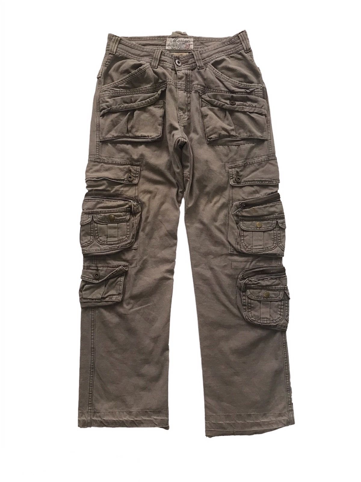 Japanese Brand 💥Vtg Massam Military Paratroops Mutipockets Cargo Pant Size US 32 / EU 48 - 1 Thumbnail
