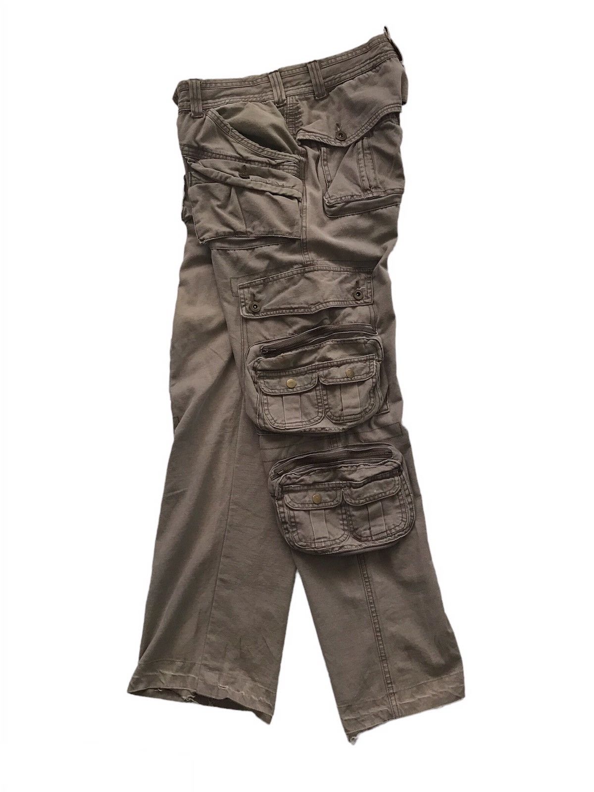 Japanese Brand 💥Vtg Massam Military Paratroops Mutipockets Cargo Pant Size US 32 / EU 48 - 3 Thumbnail