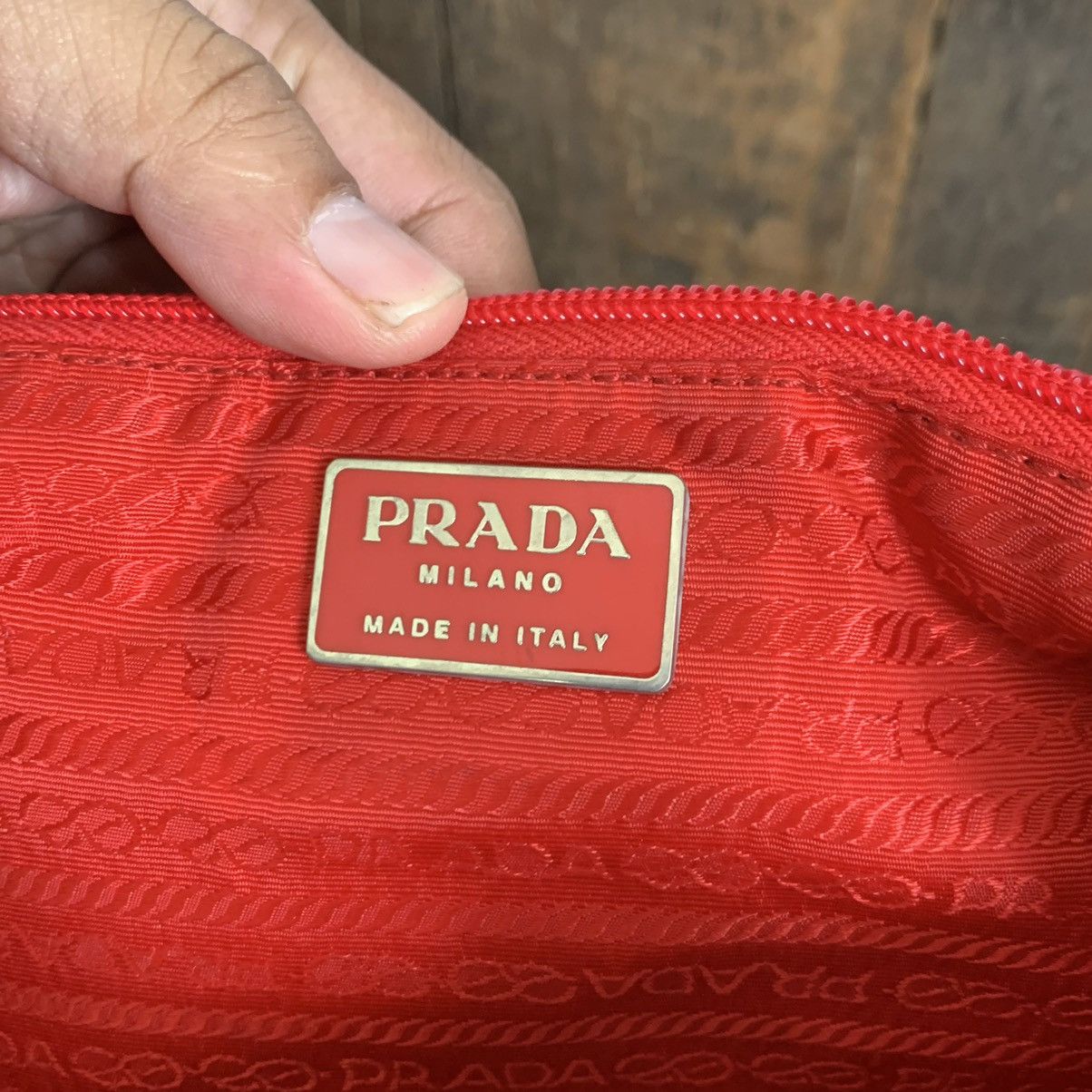 Prada Vintage Prada Red Medium Backpack With Authentic Card Size ONE SIZE - 14 Thumbnail