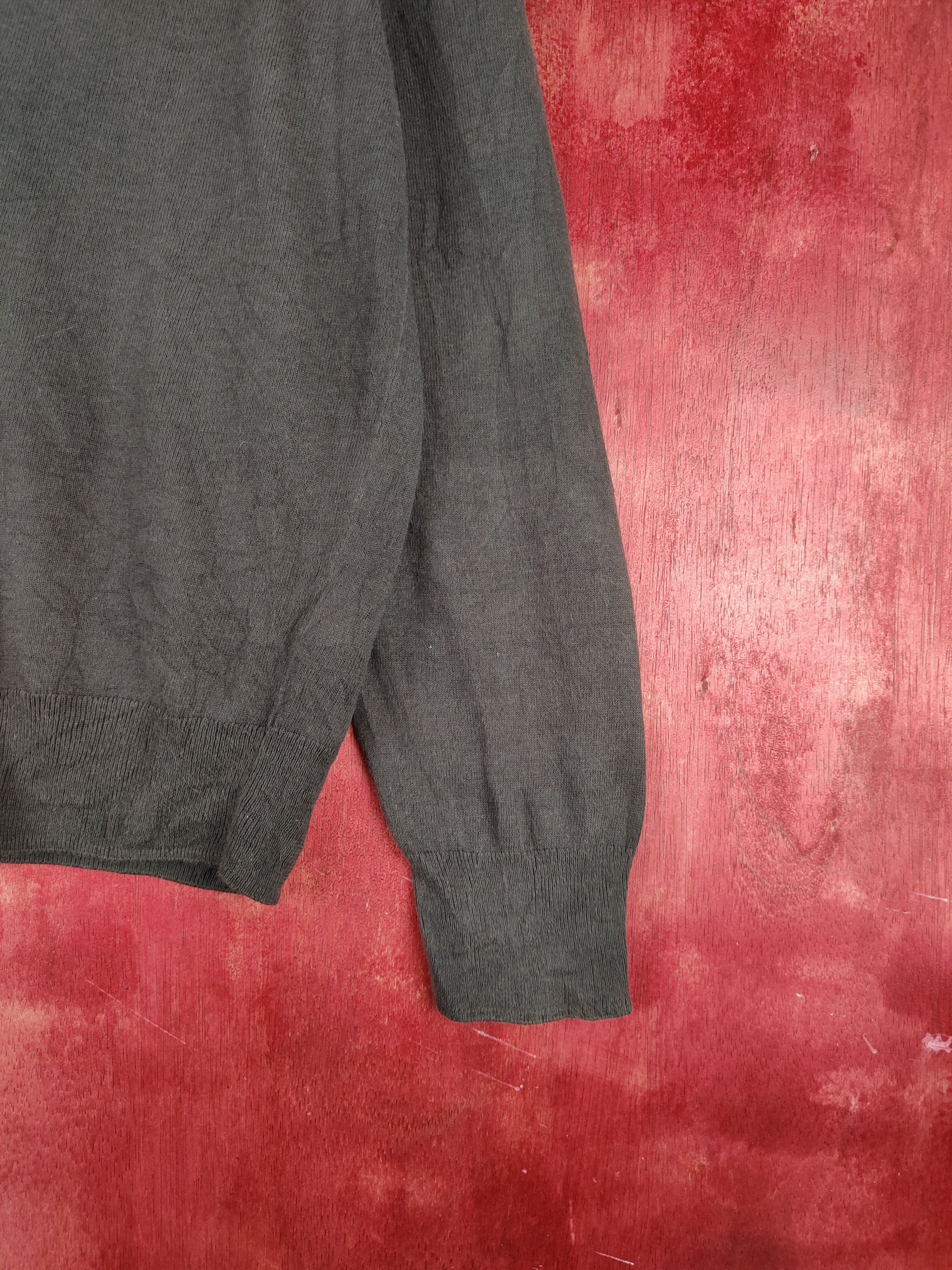 Japanese Brand × Vintage Japan vintage thin Dark Gray Cardigan #S916 Size L / US 10 / IT 46 - 6 Thumbnail