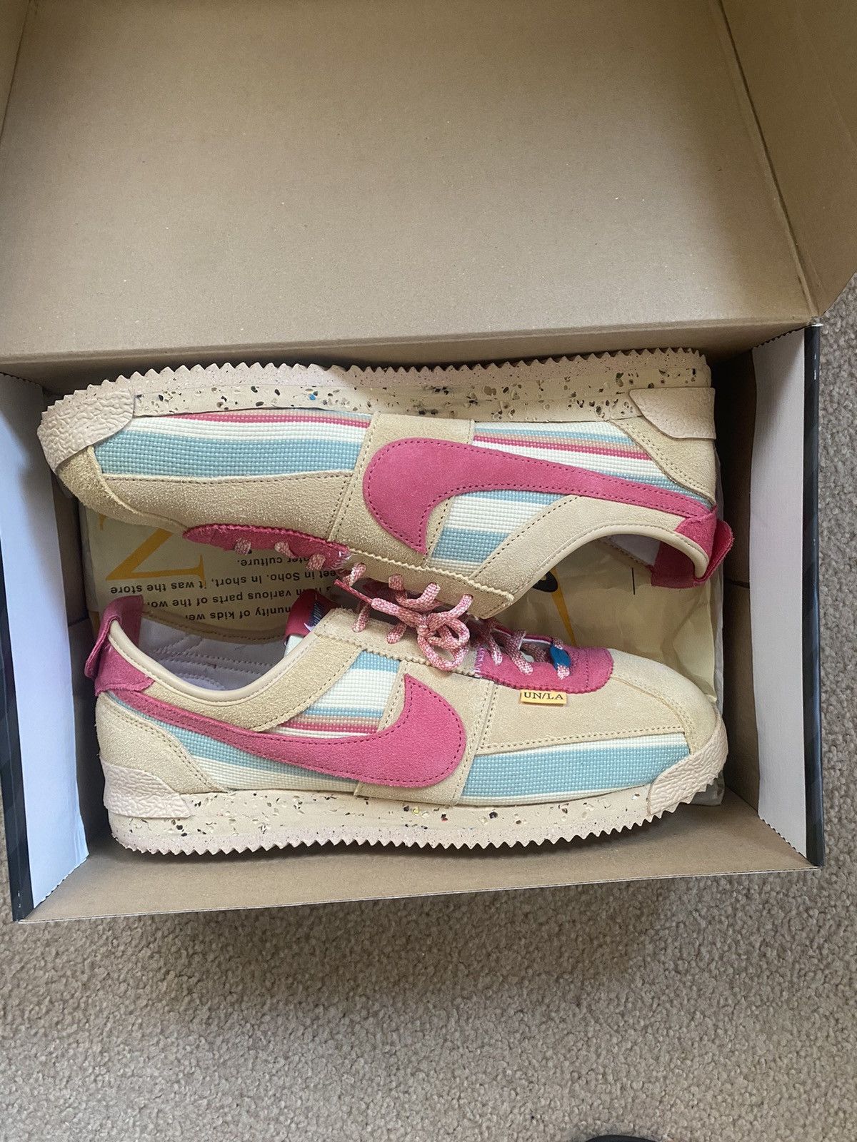 image of Nike Union Cortez Shoes in Sesame, Men's (Size 11)