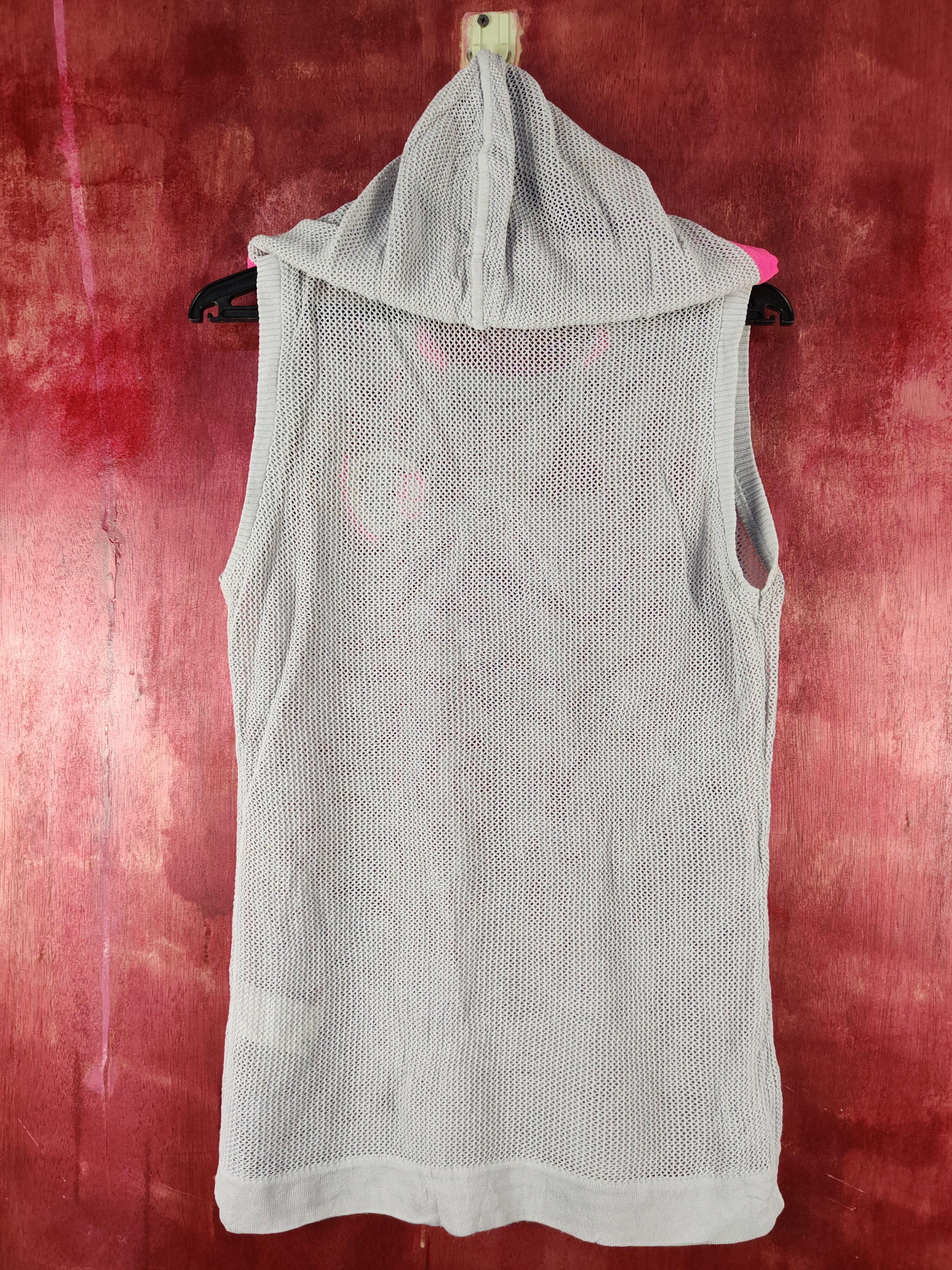 Vintage Japan Gray Crochet Meshnet Hoodie Knitw Tank Tops #S1014 Size S / US 4 / IT 40 - 7 Thumbnail