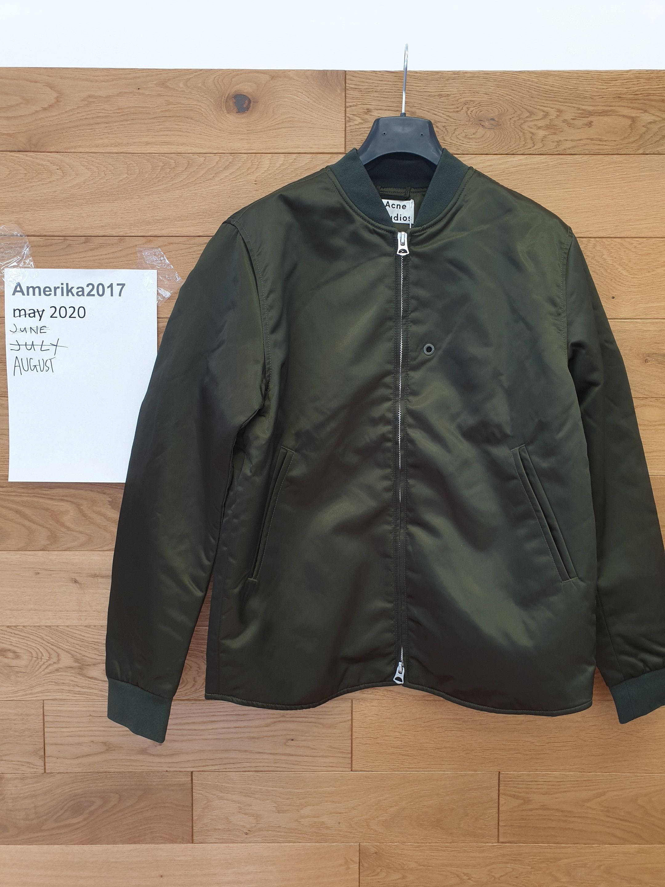 Acne Studios × Designer Acne Studios Mylon Bomber Jacket EU50 Size US M / EU 48-50 / 2 - 2 Thumbnail
