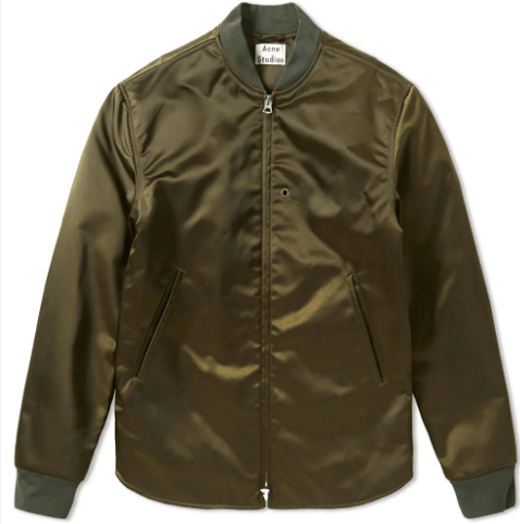 Acne Studios × Designer Acne Studios Mylon Bomber Jacket EU50 Size US M / EU 48-50 / 2 - 1 Thumbnail