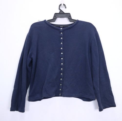 90s ~00s Vintage agnès b Sweat Cardigan Vintage 90s Agnes B Paris Snap Button Cardigan Brown Made in