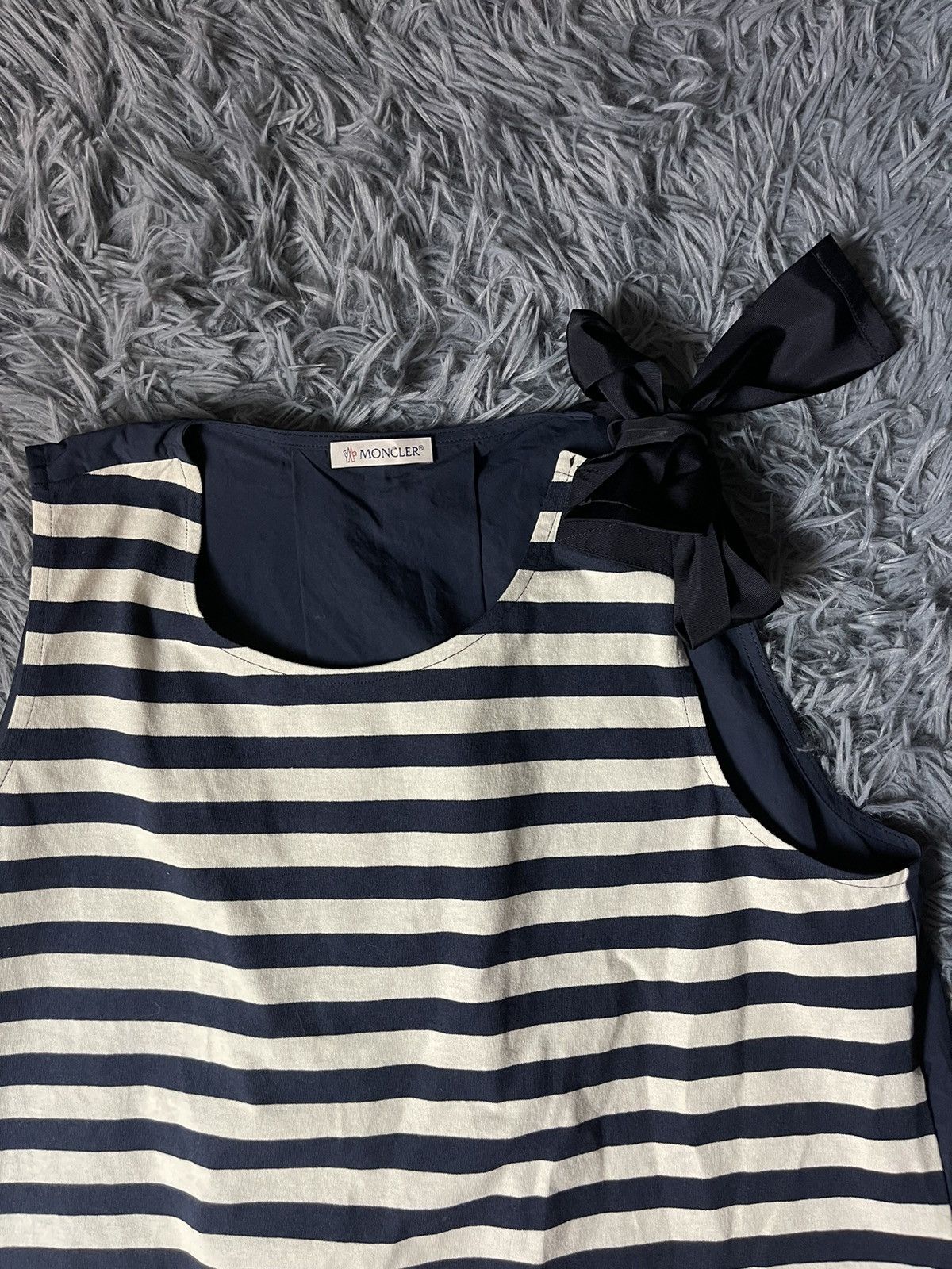 Moncler Moncler striped blouse tank top Size L / US 10 / IT 46 - 3 Thumbnail