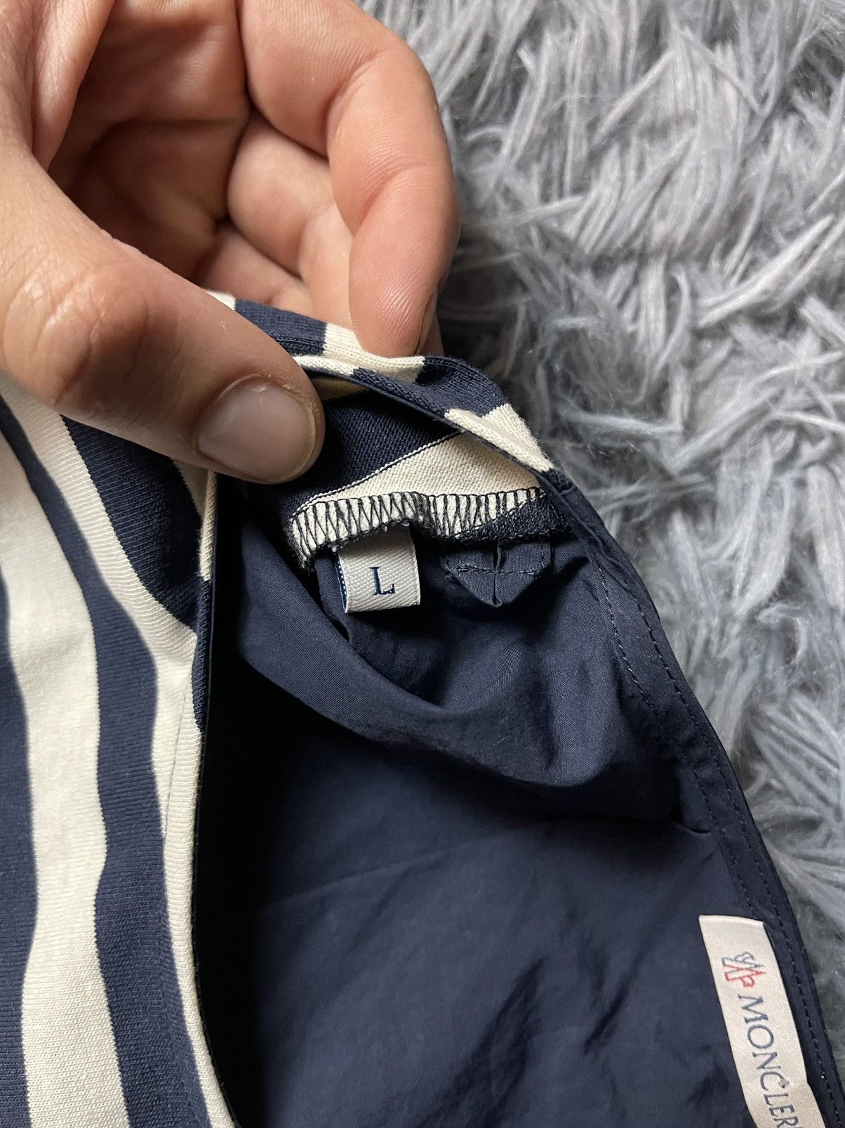 Moncler Moncler striped blouse tank top Size L / US 10 / IT 46 - 5 Thumbnail