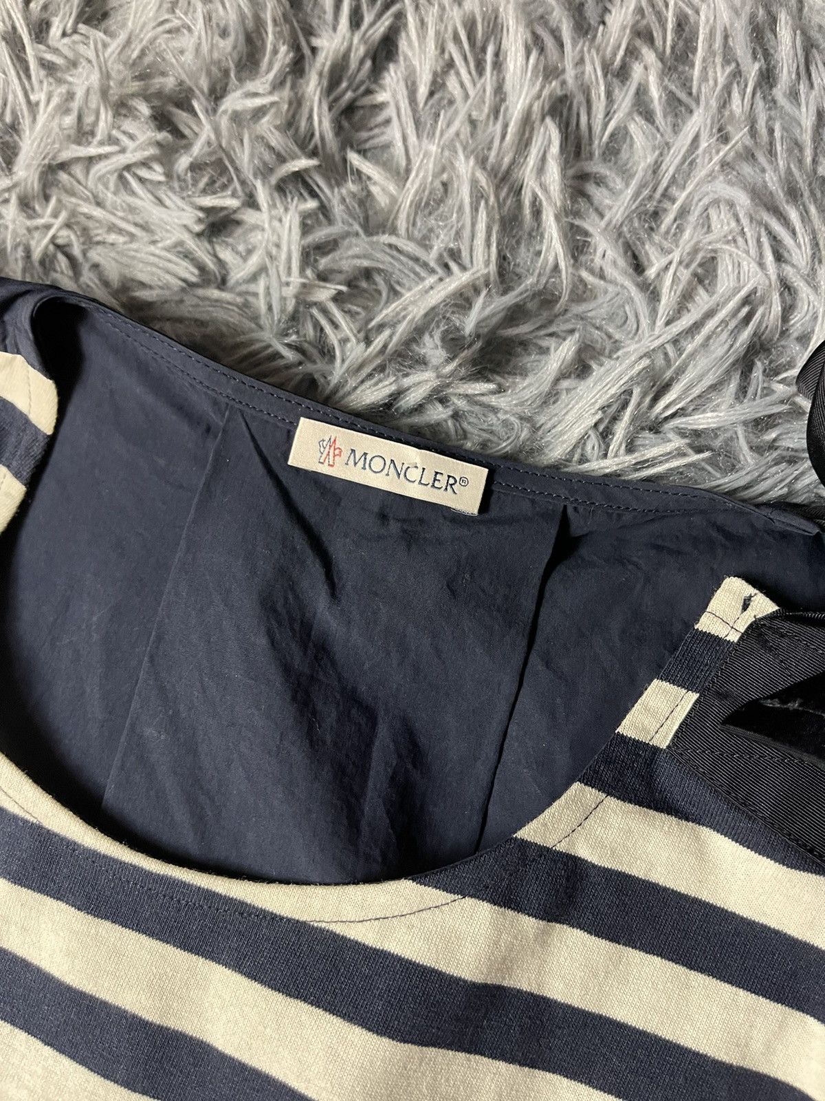 Moncler Moncler striped blouse tank top Size L / US 10 / IT 46 - 4 Thumbnail